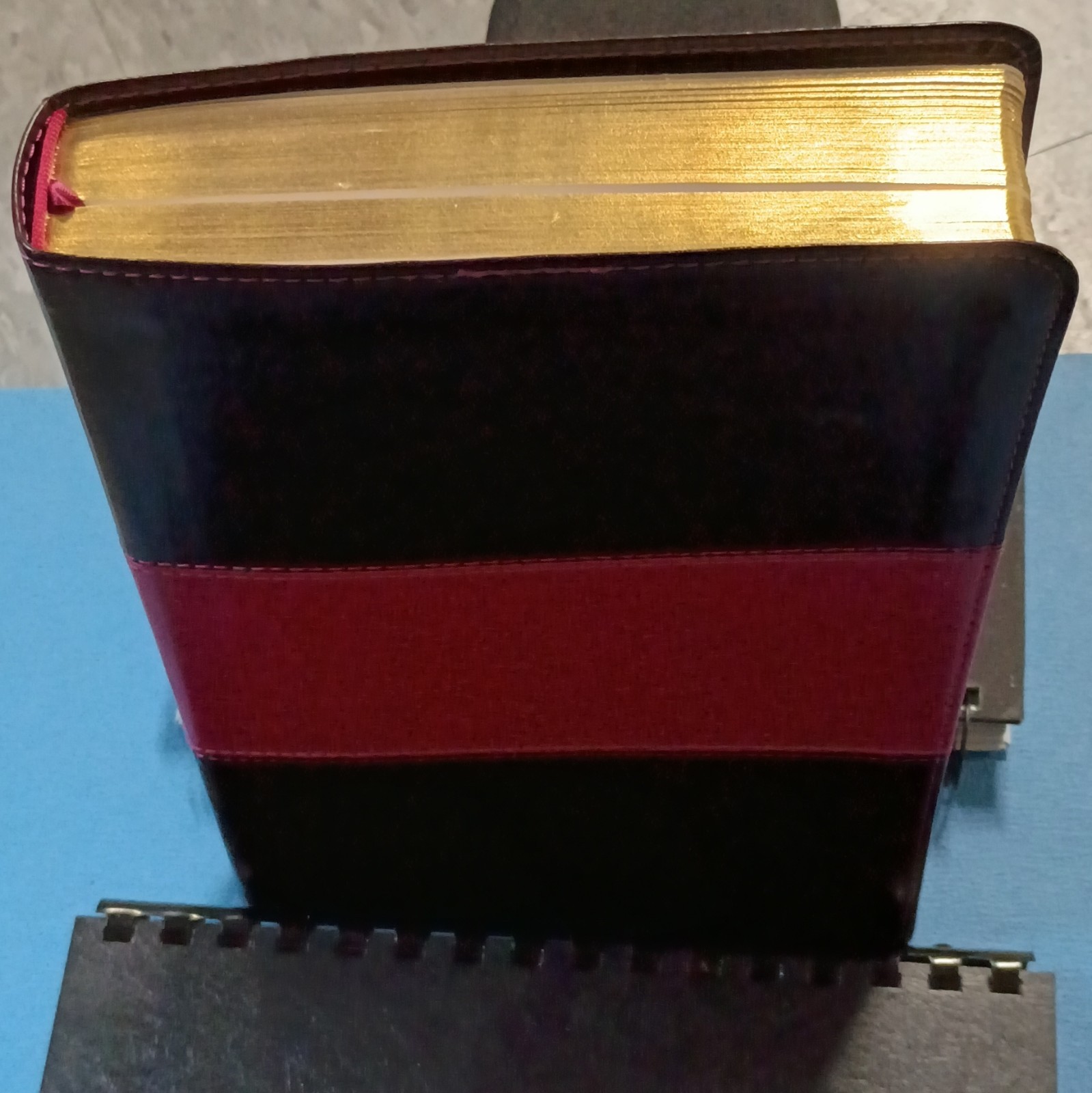Holman NIV Rainbow Study Bible Saddle Brown Leather Touch Cover Gilded Pages