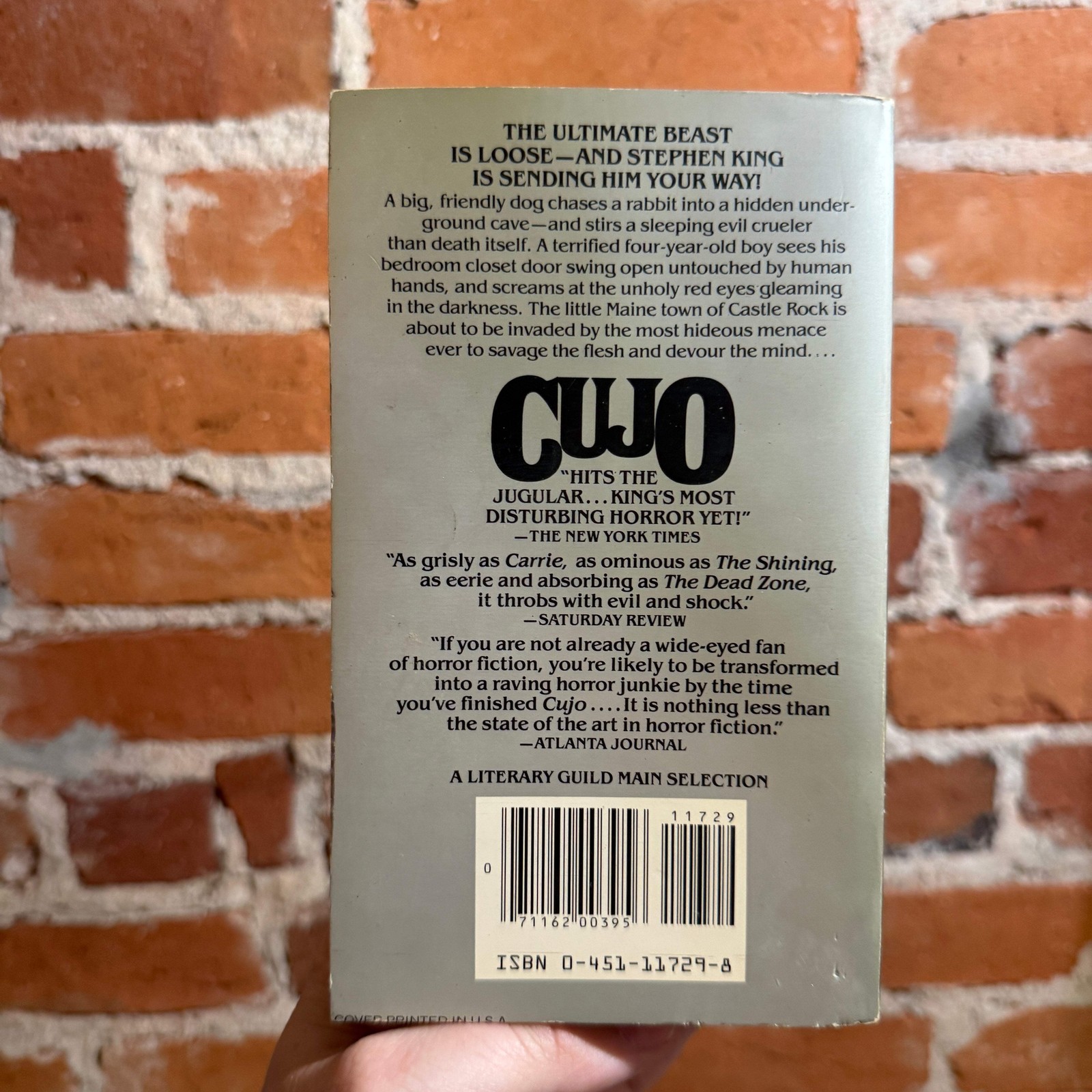 Cujo – Stephen King – 1982 1st New American Library Paperback