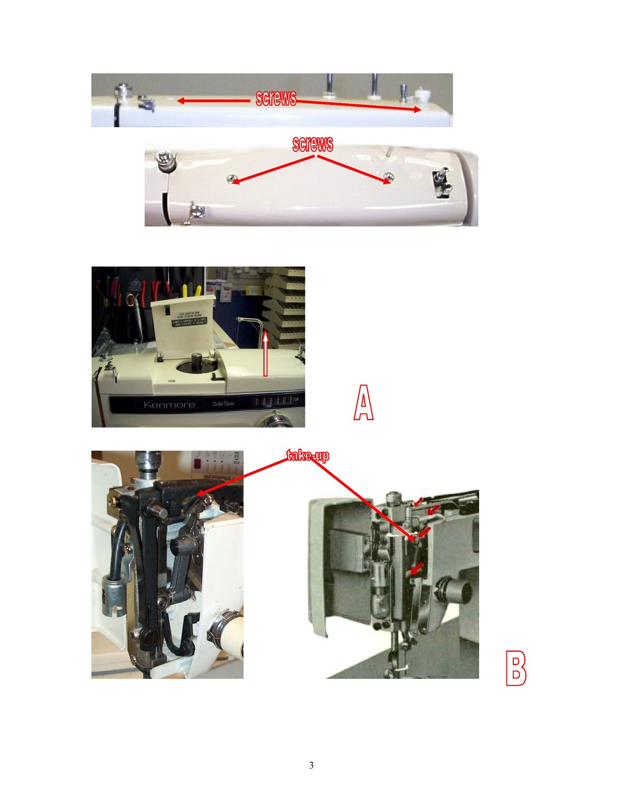 KENMORE 158 Series Sewing Machine Tune-Up Guide Manual – WIRE BOUND – COVERS