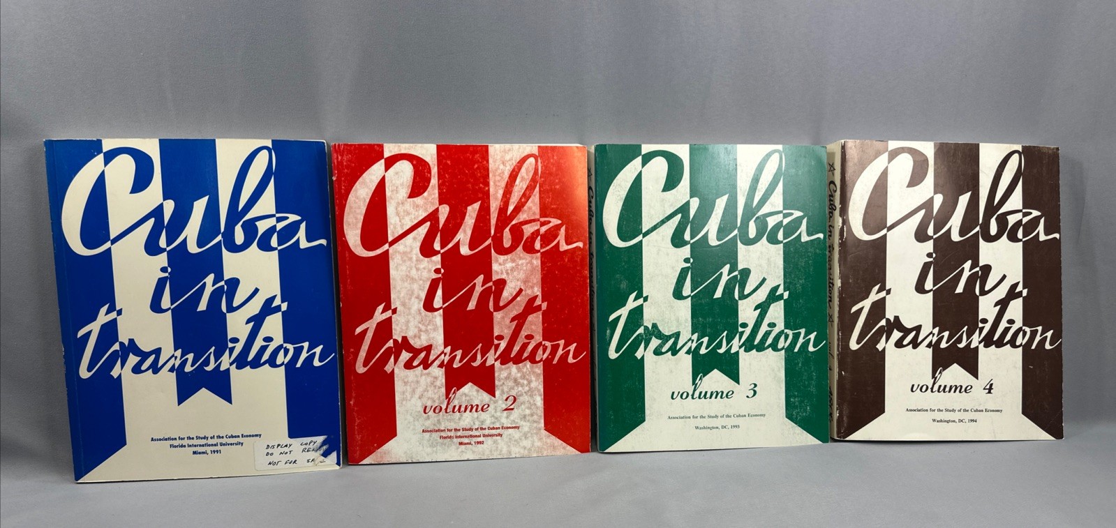 Cuba in Transition, Volumes 1-4 Papers and Proceedings of the 1st – 4th Annuals