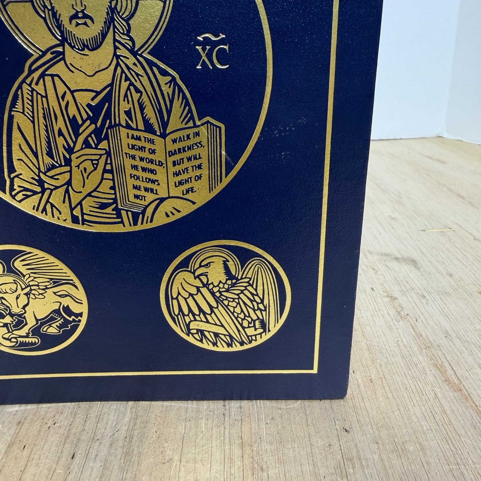 IGNATIUS HOLY BIBLE RSV SECOND CATHOLIC ED LARGE PRINT BLUE LEATHER HARDCOVER
