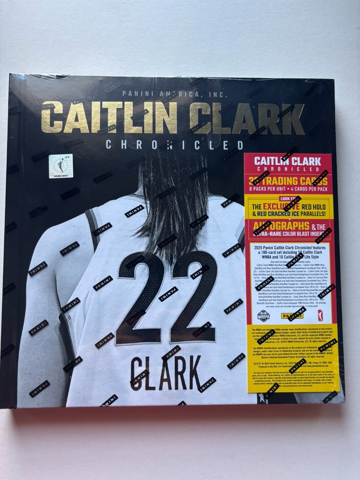 NEW 2025 Panini Caitlin Clark Chronicled Trading Card Collection and Keepsake