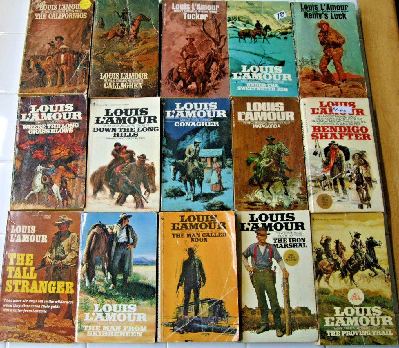 Lot of 53 Vintage Louis L’Amour Paperback Standalone Novels
