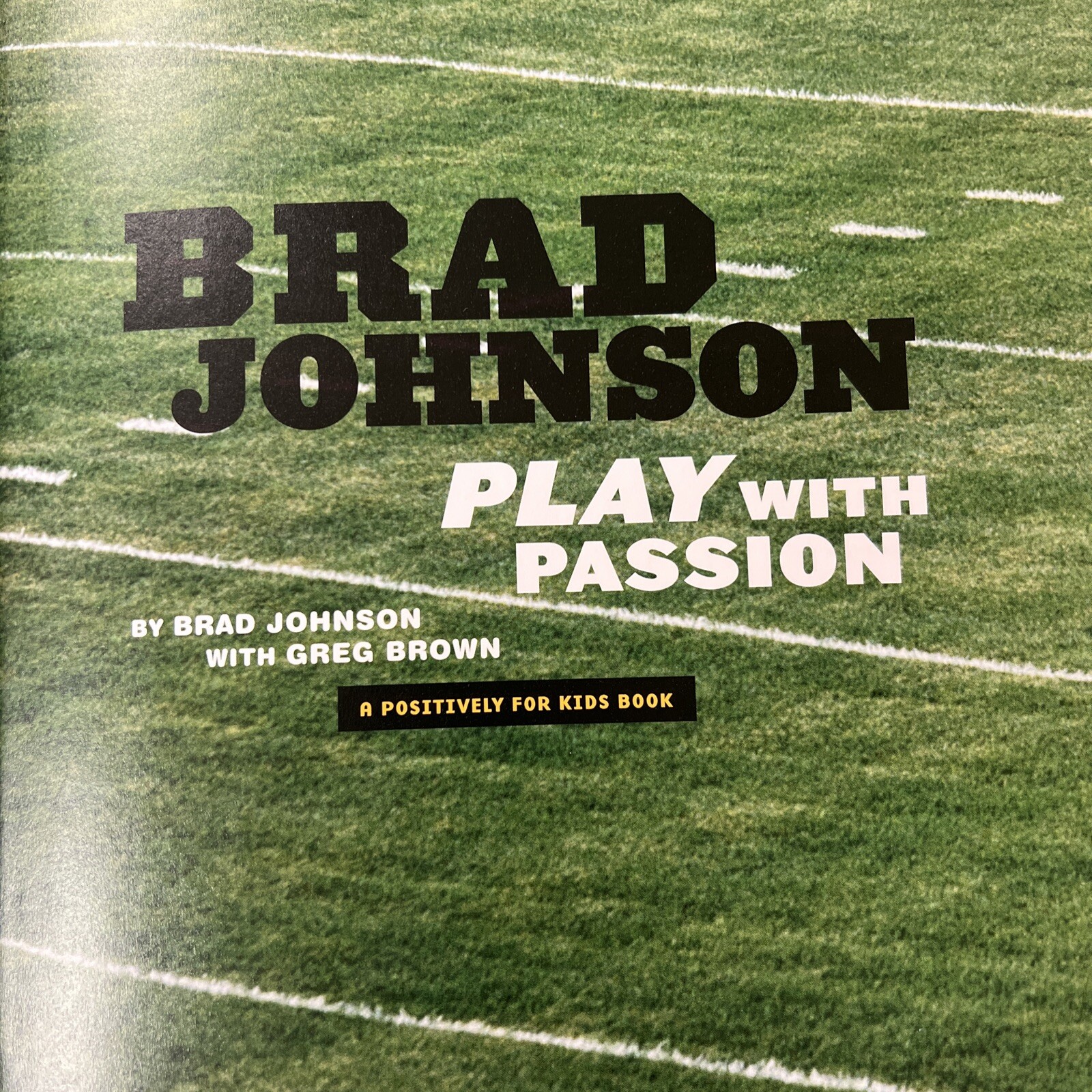 Tampa Bay Buccaneers Football SIGNED Greg Brown HC Brad Johnson Play Passion