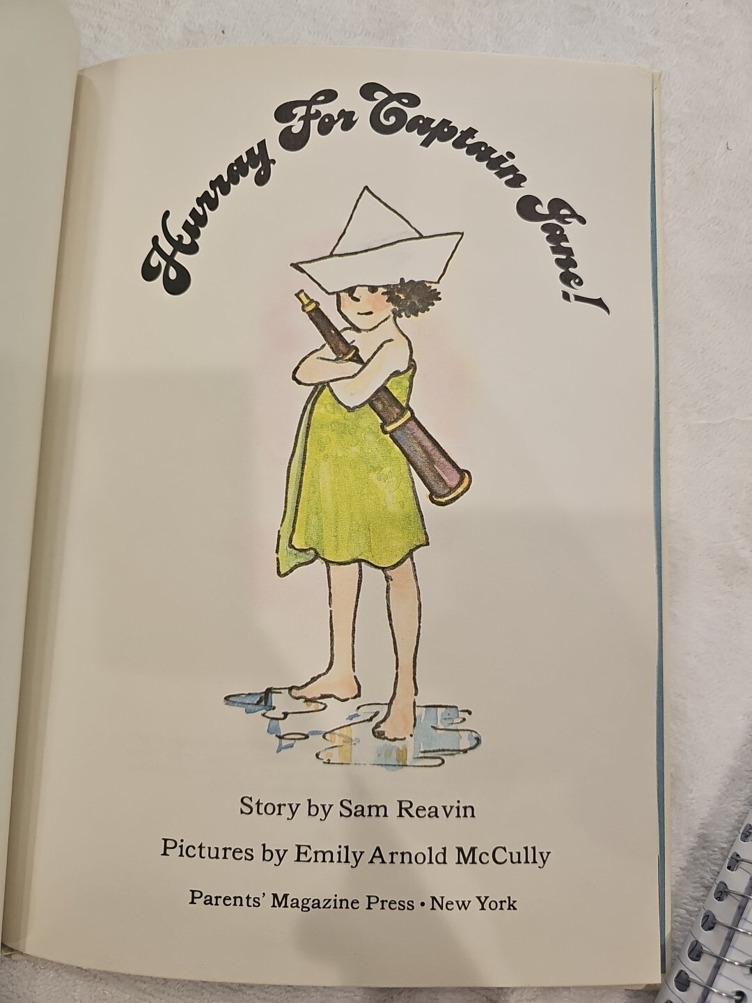 Hurray for Captain Jane! by Sam Reavin Parents Magazine Press 1971 Hardcover
