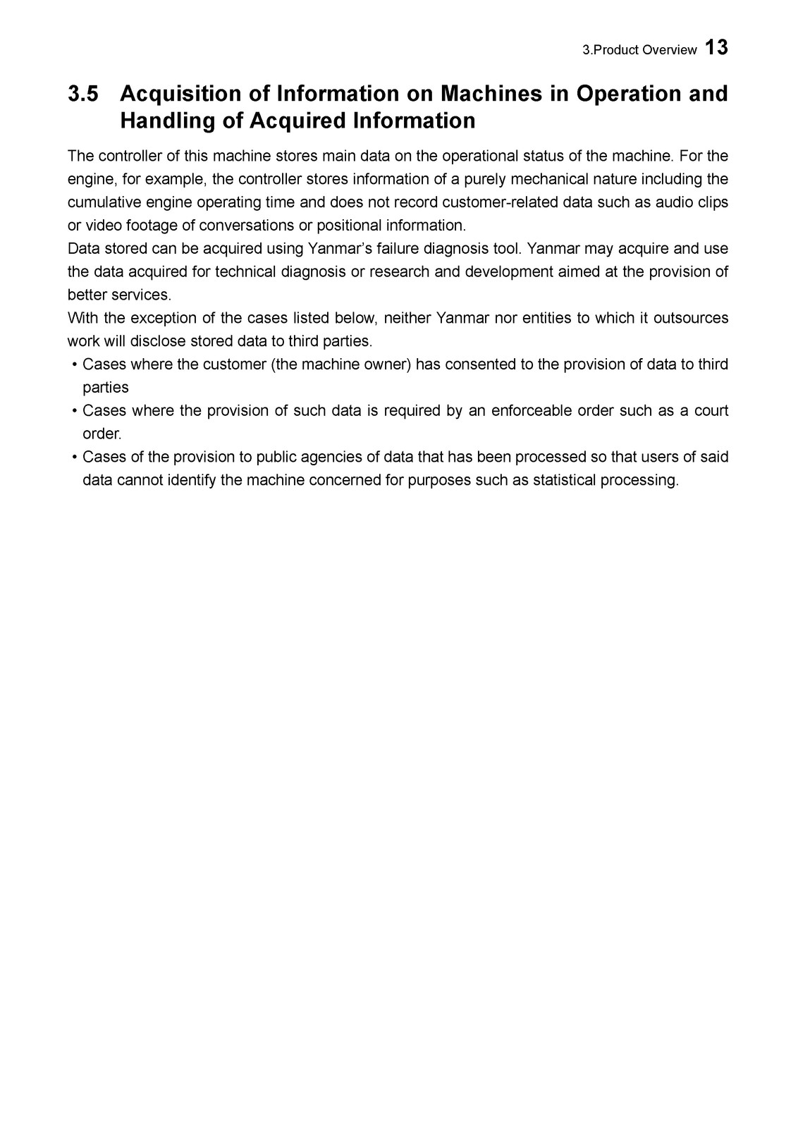 YANMAR ViO80-1 Excavator Operation Maintenance Manual SN 10501 Up – SPIRAL BIND