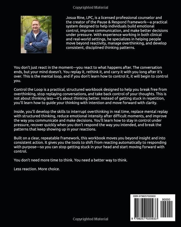 PAUSE & RESPOND Book + Workbook Bundle Emotional Intelligence & Anger Management