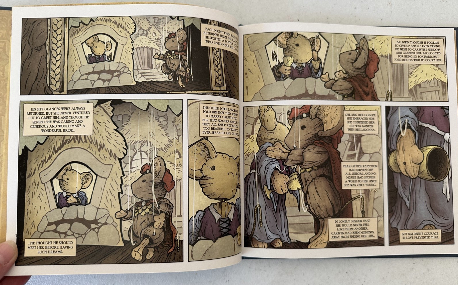 Mouse Guard Fall 1152 Baldwin the Brave Other Tales SIGNED David Petersen sketch