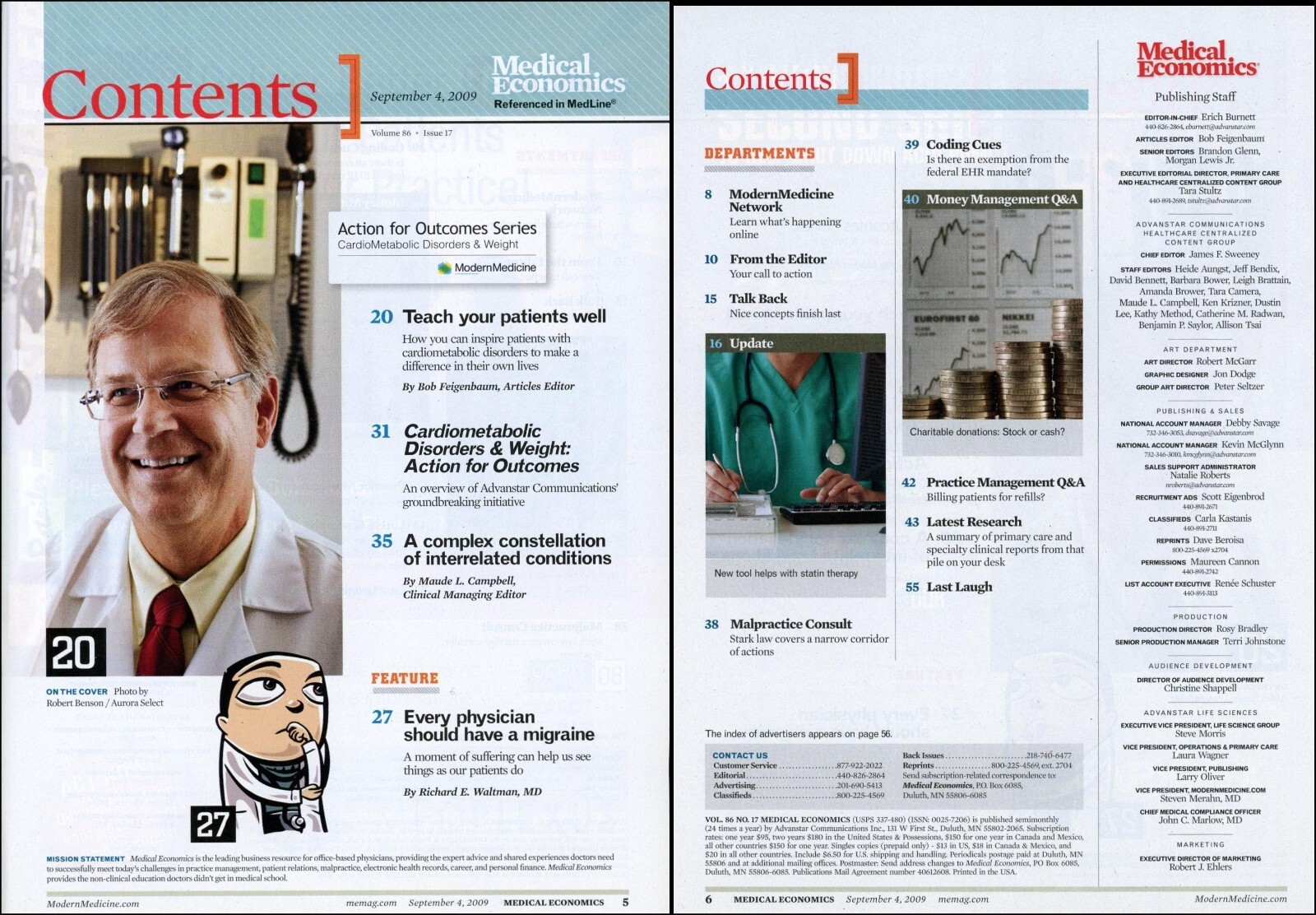 Medical Economics – 2009, September 4 – Teach Your Patients Well