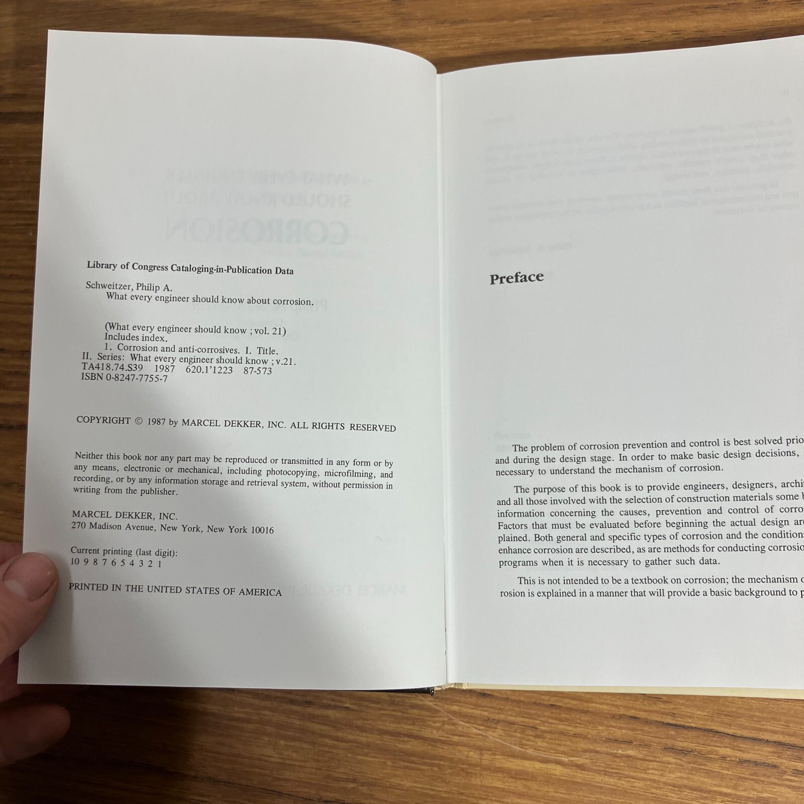 What Every Engineer Should know About: Corrosion by Philip A. Schweitzer 1987
