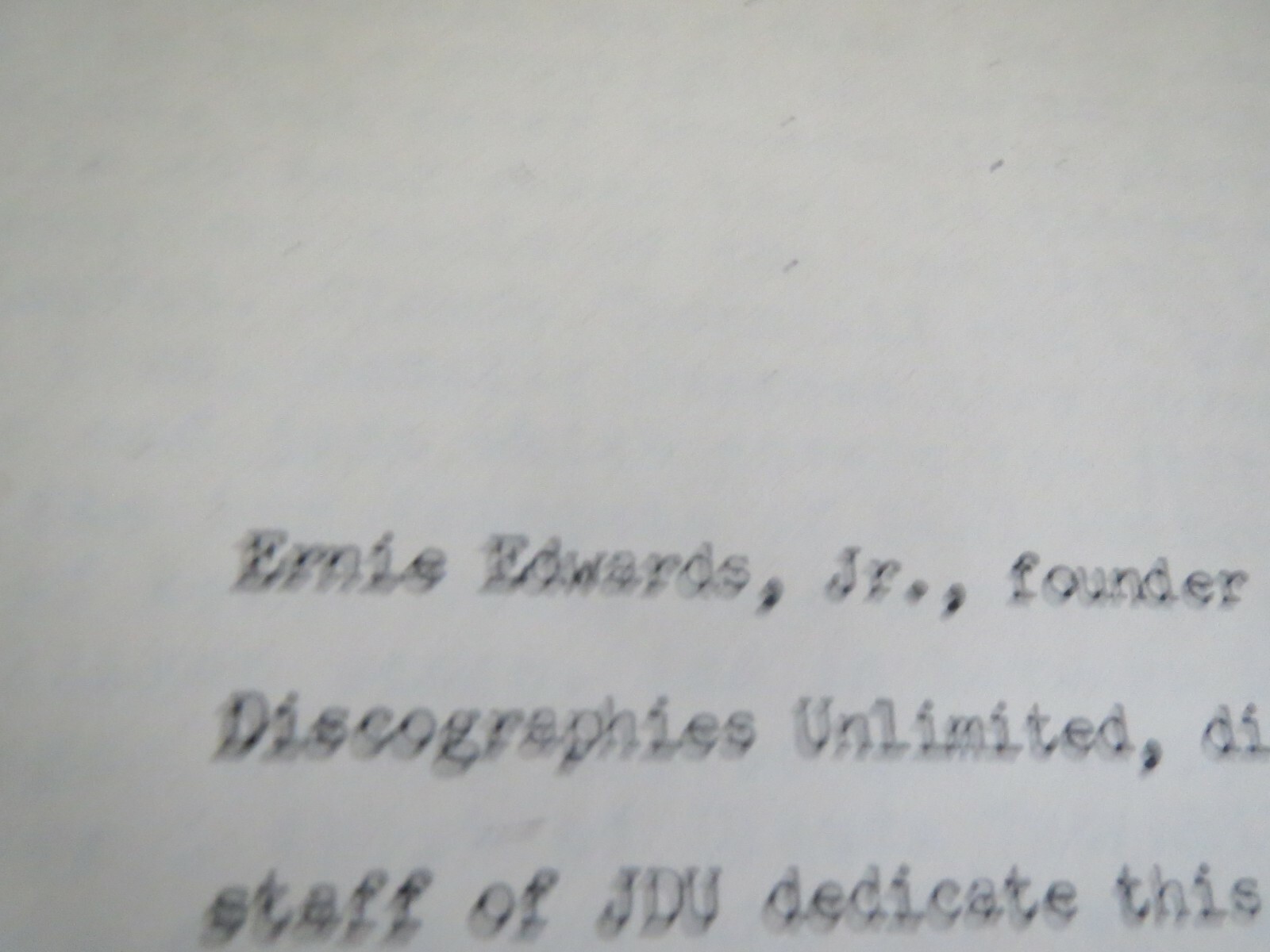 Claude Thornhill Discography, Jazz Discographies Unlimited 24 pages circa 1971