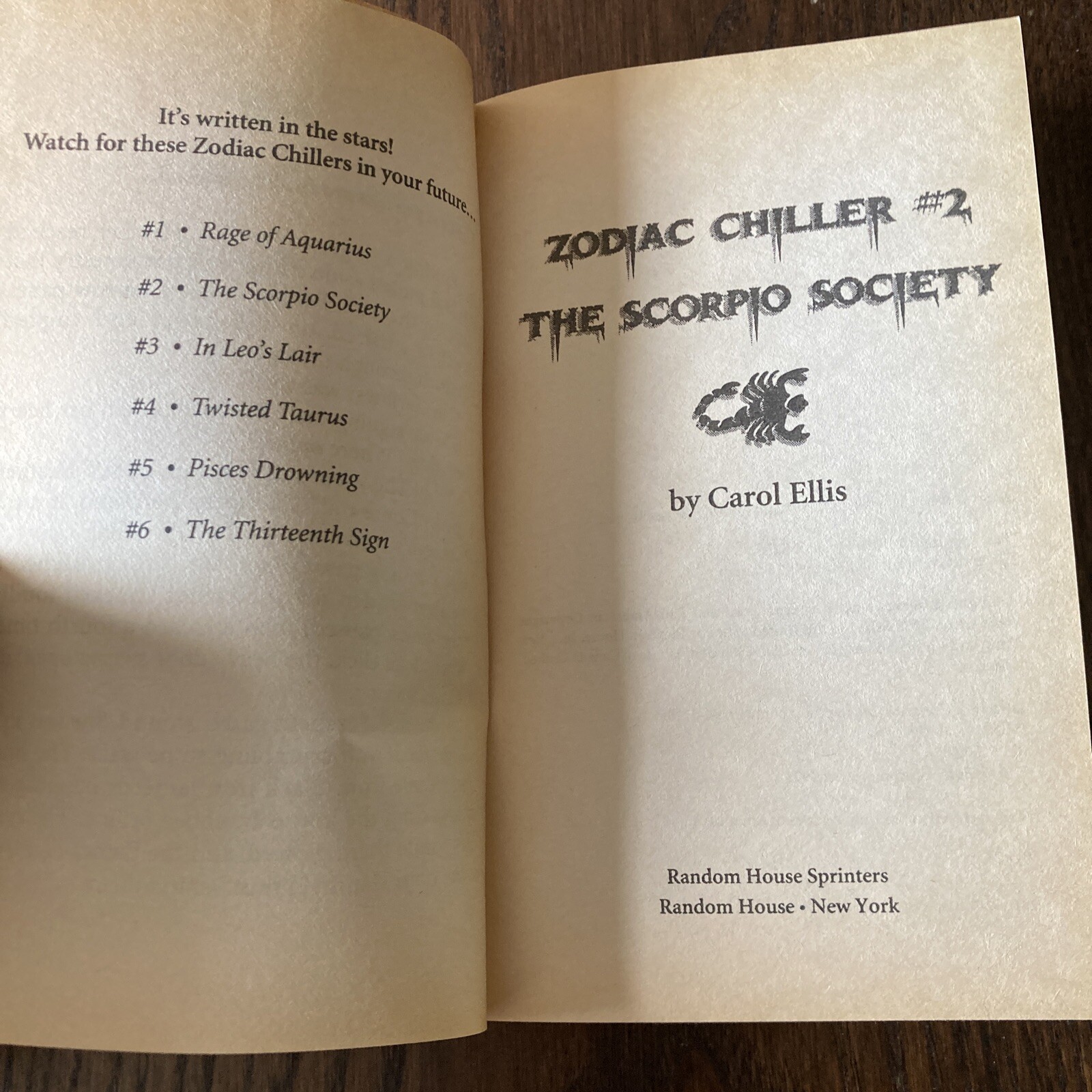 The Scorpio Society (Zodiac Chillers)#2
