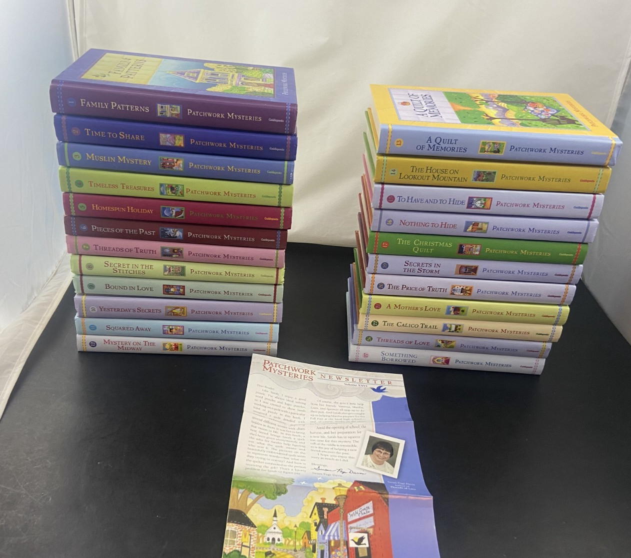 Patchwork Mysteries Books Guideposts Hardcover Book Inspirational READ Lot of 23