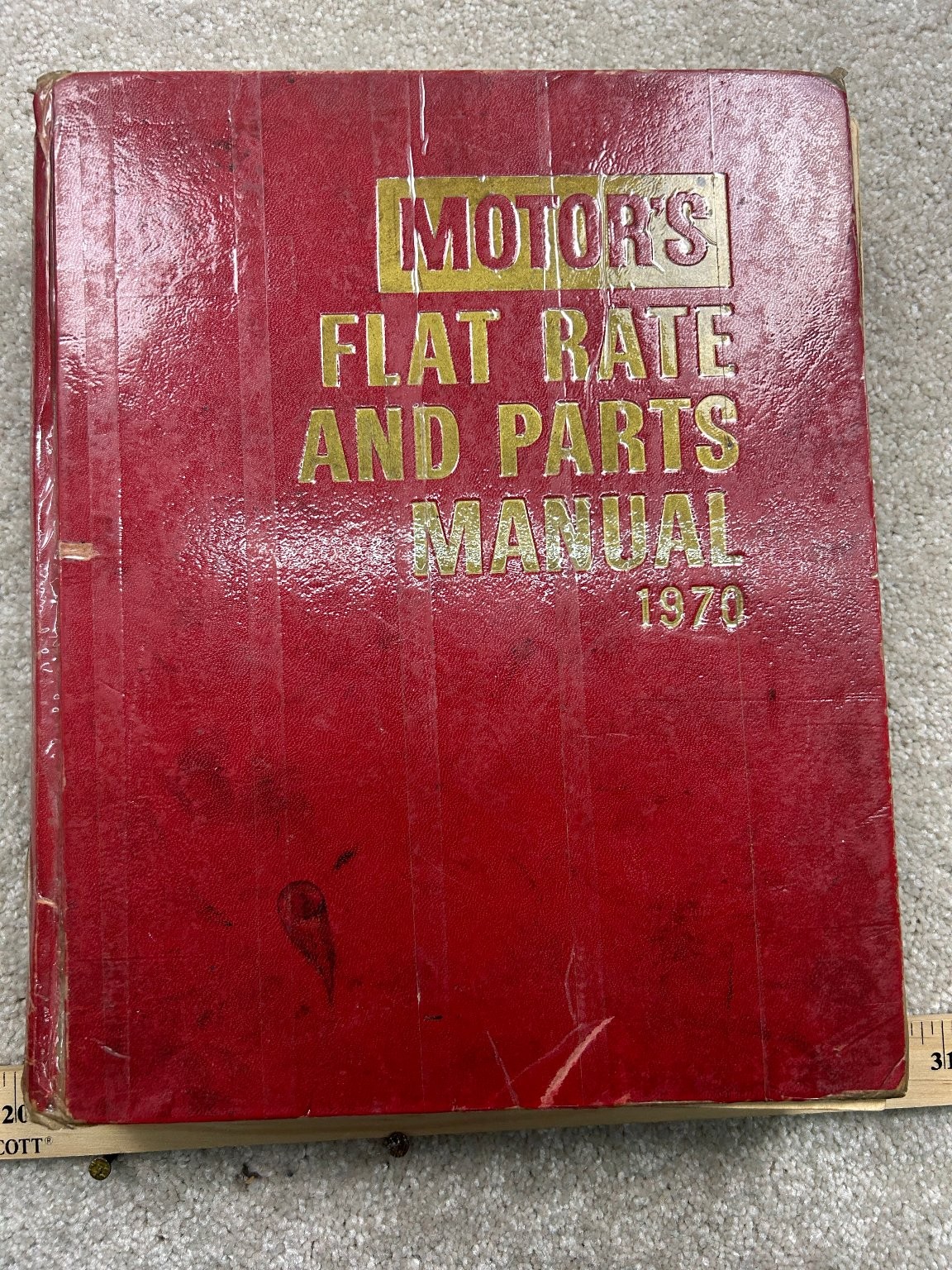 MOTOR’S FLAT RATE & PARTS MANUAL 1970 42nd Edition Automotive Reference