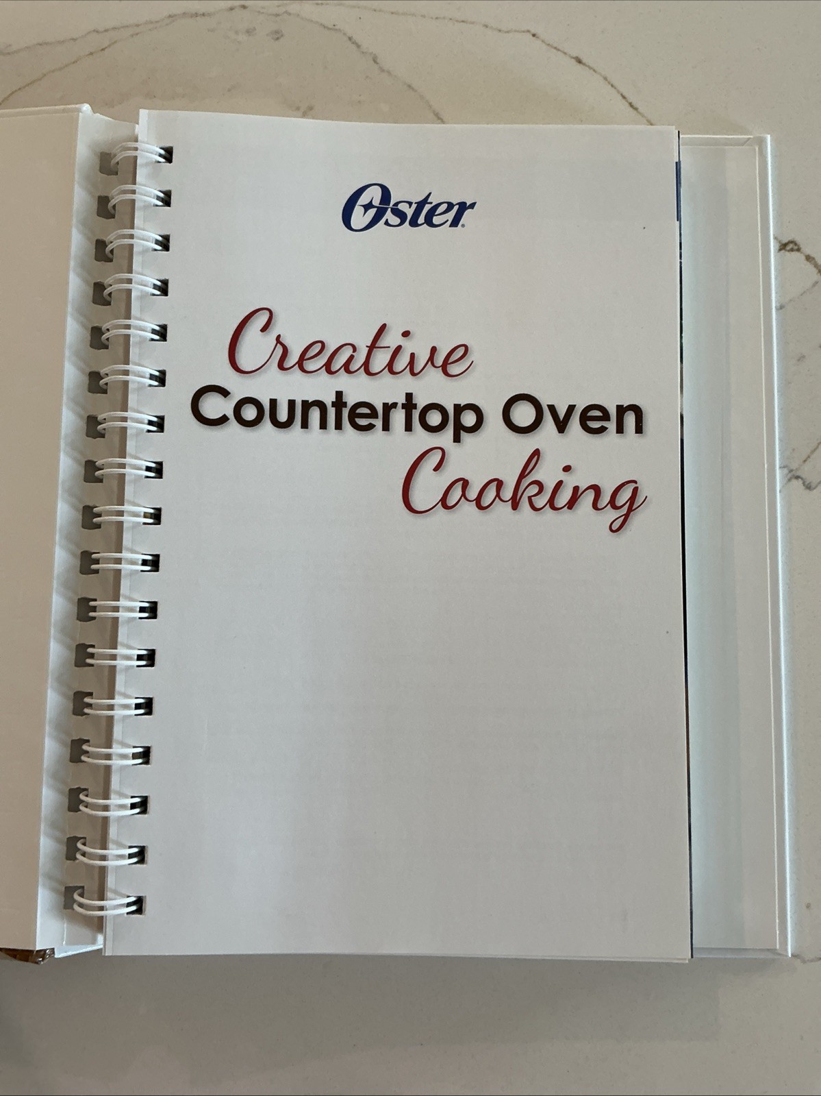 OSTER CREATIVE COUNTERTOP OVEN COOKING COOKBOOK 2017, HC Ring/Wire Bound J8