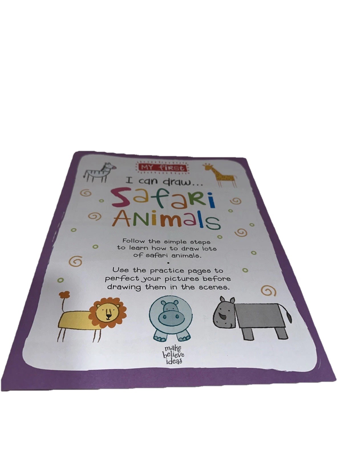 Lot of 4 My First I Can Draw Bugs, Cute & Cuddly, Farm Animals & Safari Animals