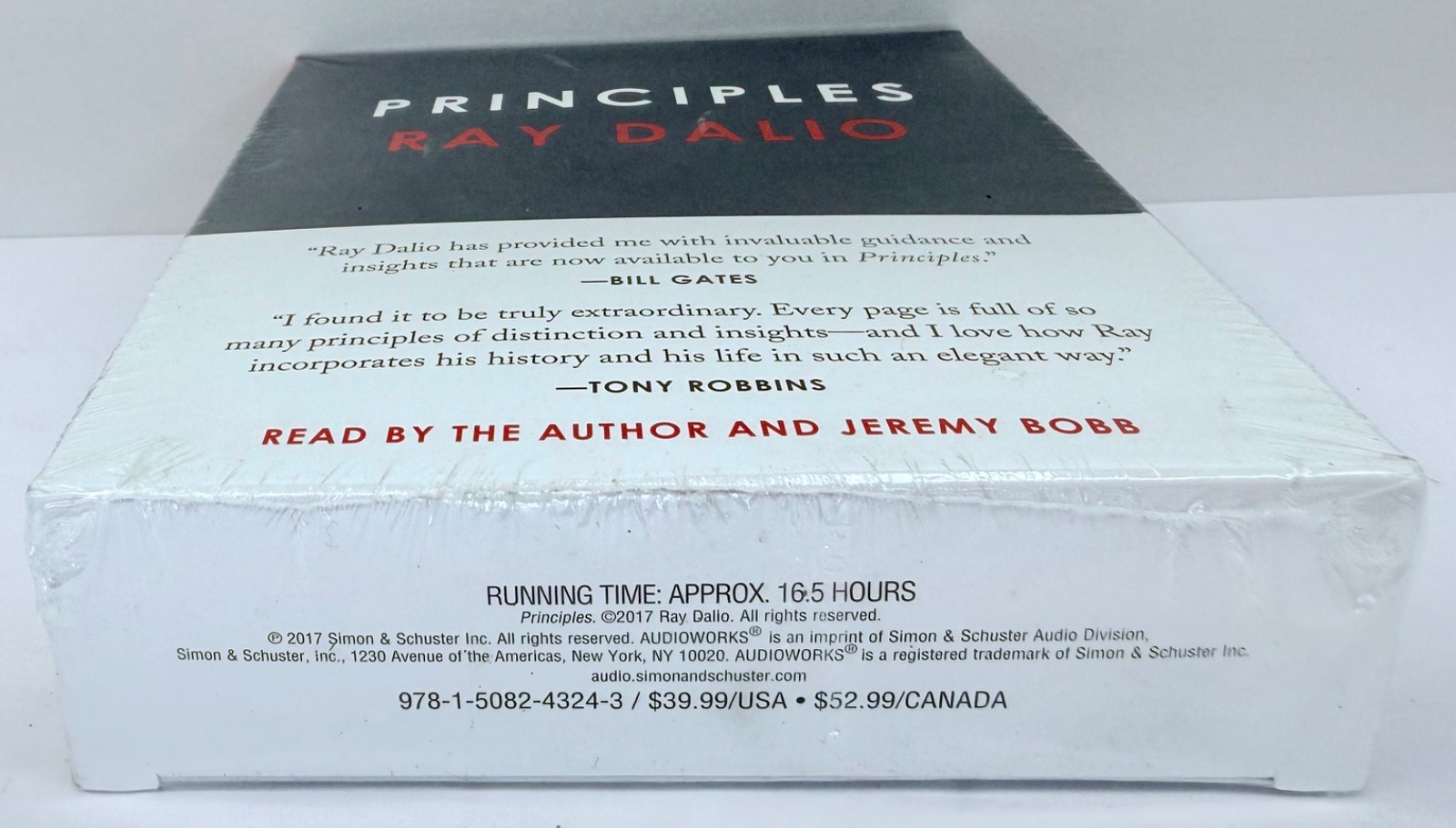 Principles Life and Work by Ray Dalio Audiobook CD New