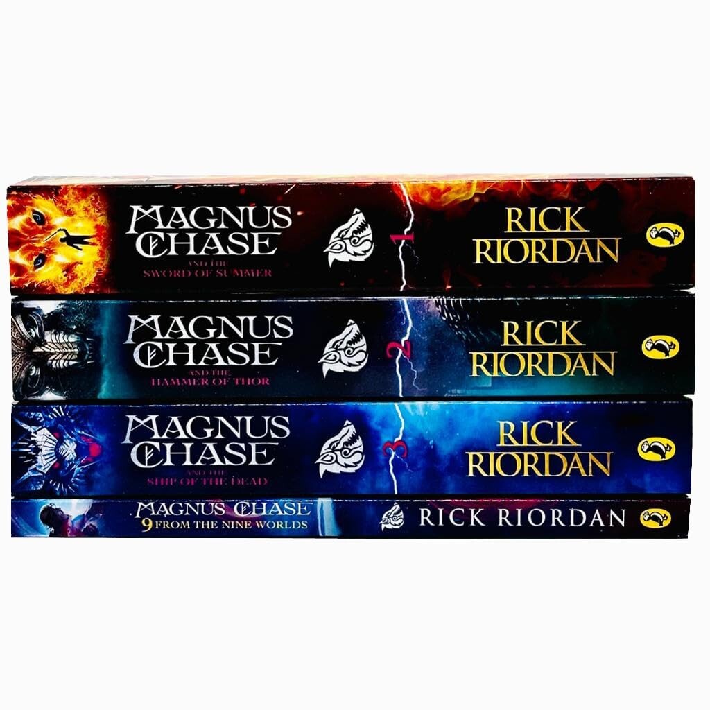 Magnus Chase and the Gods of Asgard 4 Books Collection Set By Rick Riordan – PB