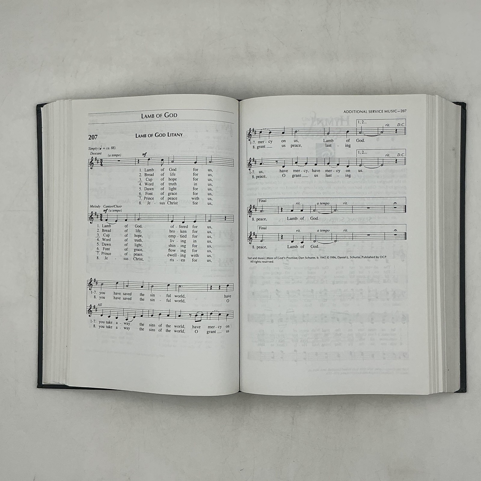 Choral Praise Third Edition Randall DeBruyn OCP Faux Leather HC Black 2012 USA