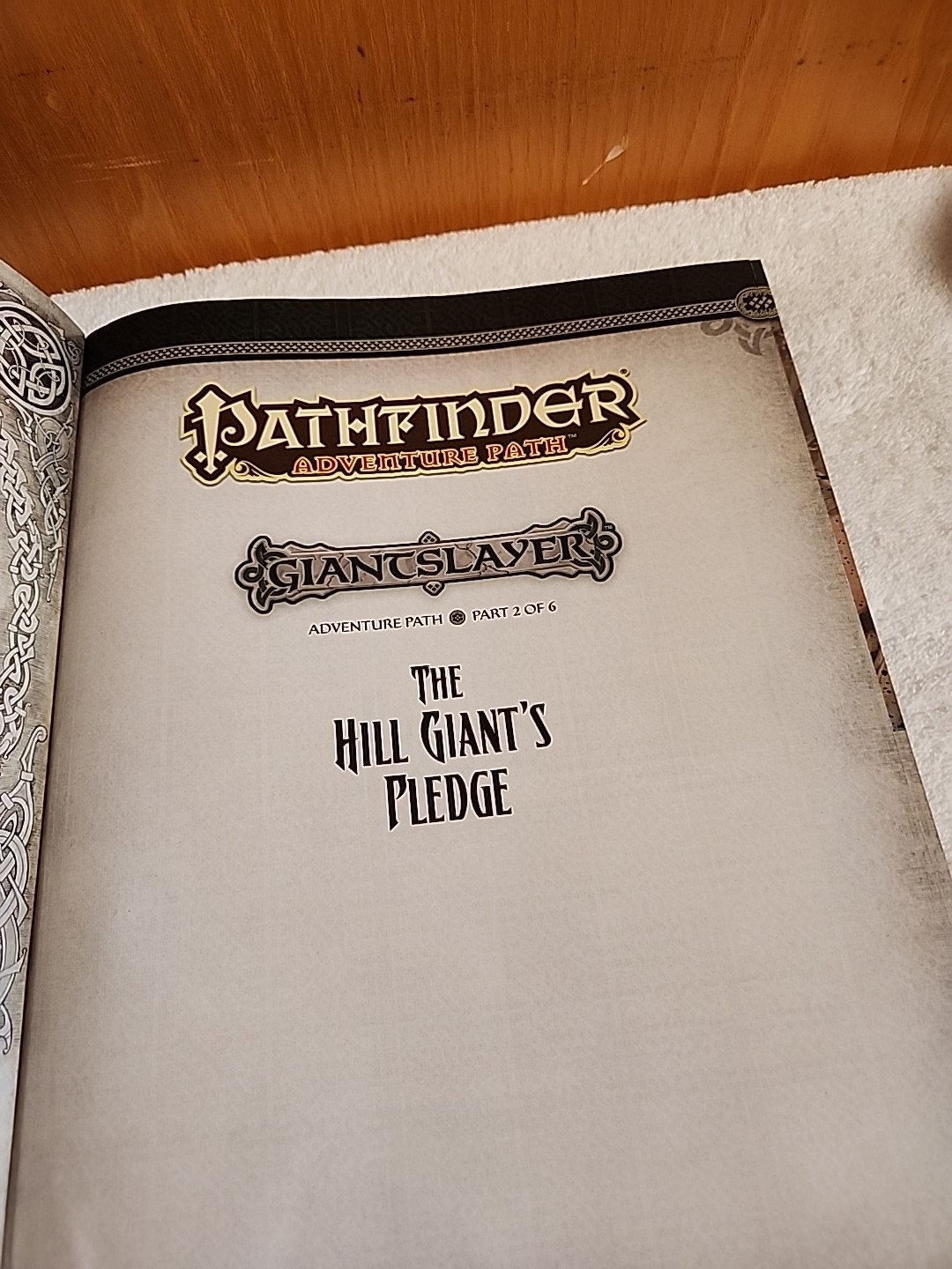 Pathfinder Adventure Path Giantslayer The Hill Giants Pledge SC