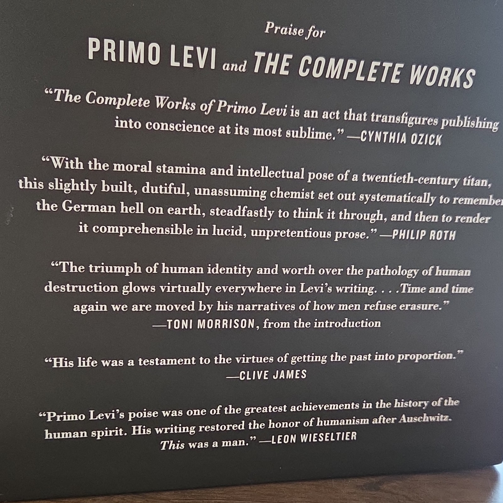 The Complete Works of Primo Levi Vol I-III Box Set, Liveright, English