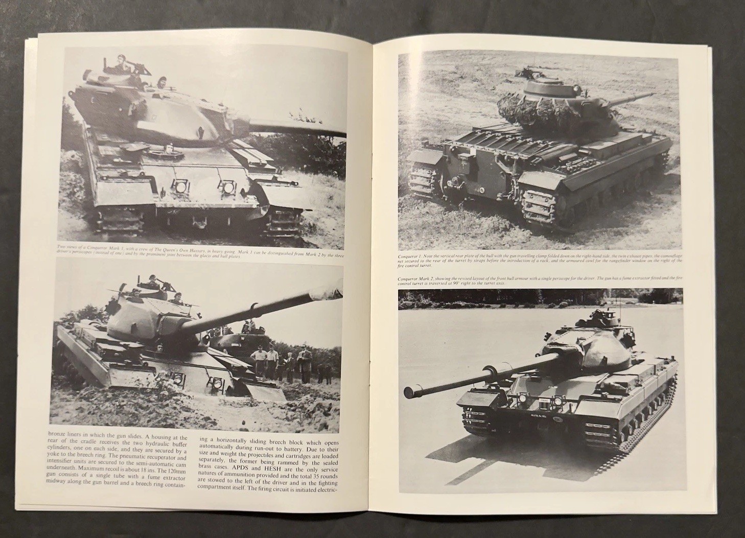 AFV Weapons Profile No. 38 Conqueror Heavy Gun Tank 1972 1st Ed. Reference-Vtg