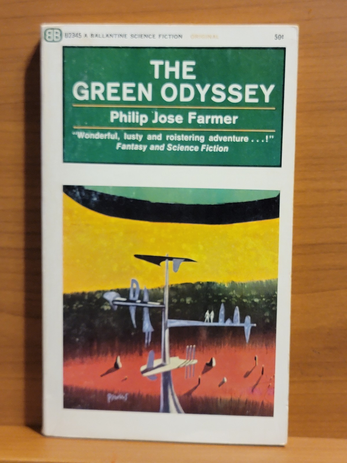 The Green Oddyssey by Philip Jose Farmer Ballantine 1966 2nd Printing