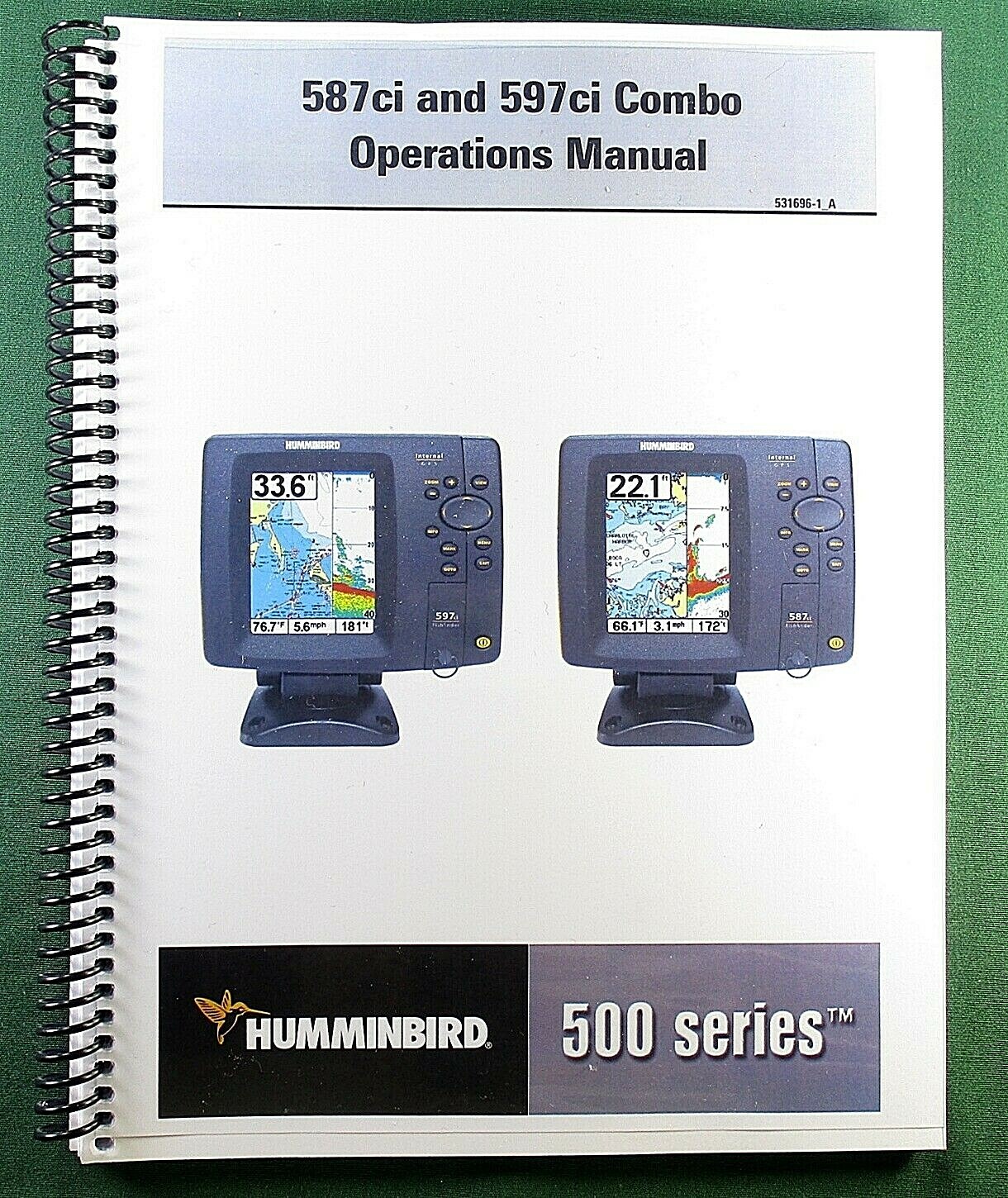 Humminbird 587ci 597ci Combo Instruction Manual: Full Color & Protective Covers