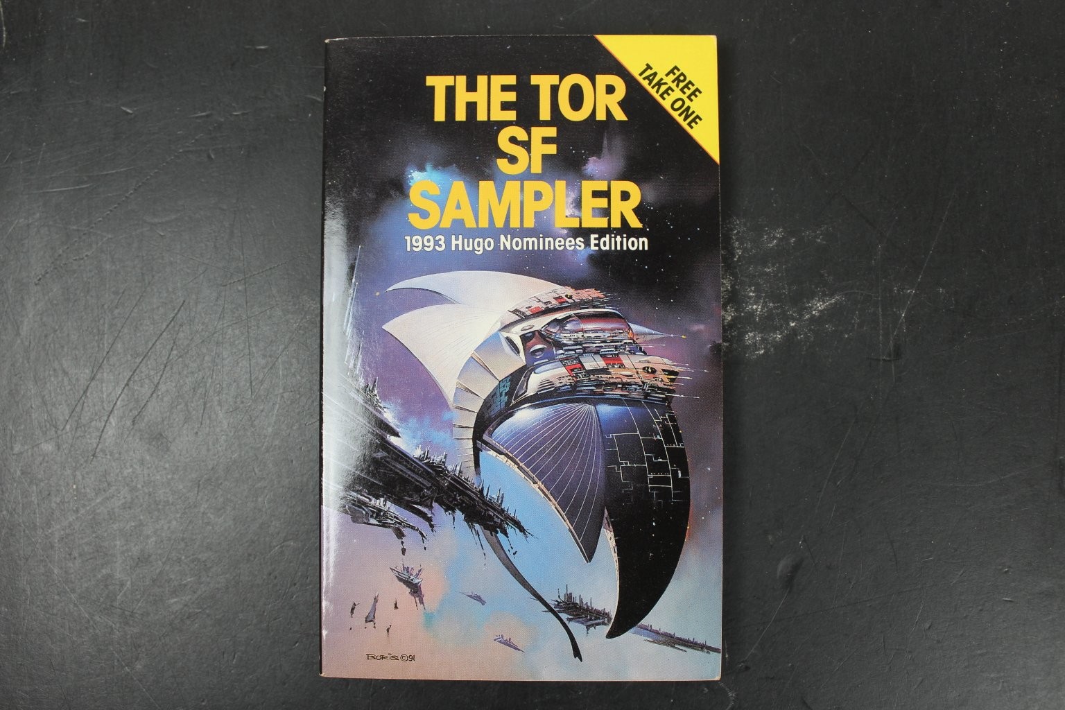 Tor SF Sampler Vinge McHugh 1993 Hugo Nominees Edition Science Fiction Tor Books