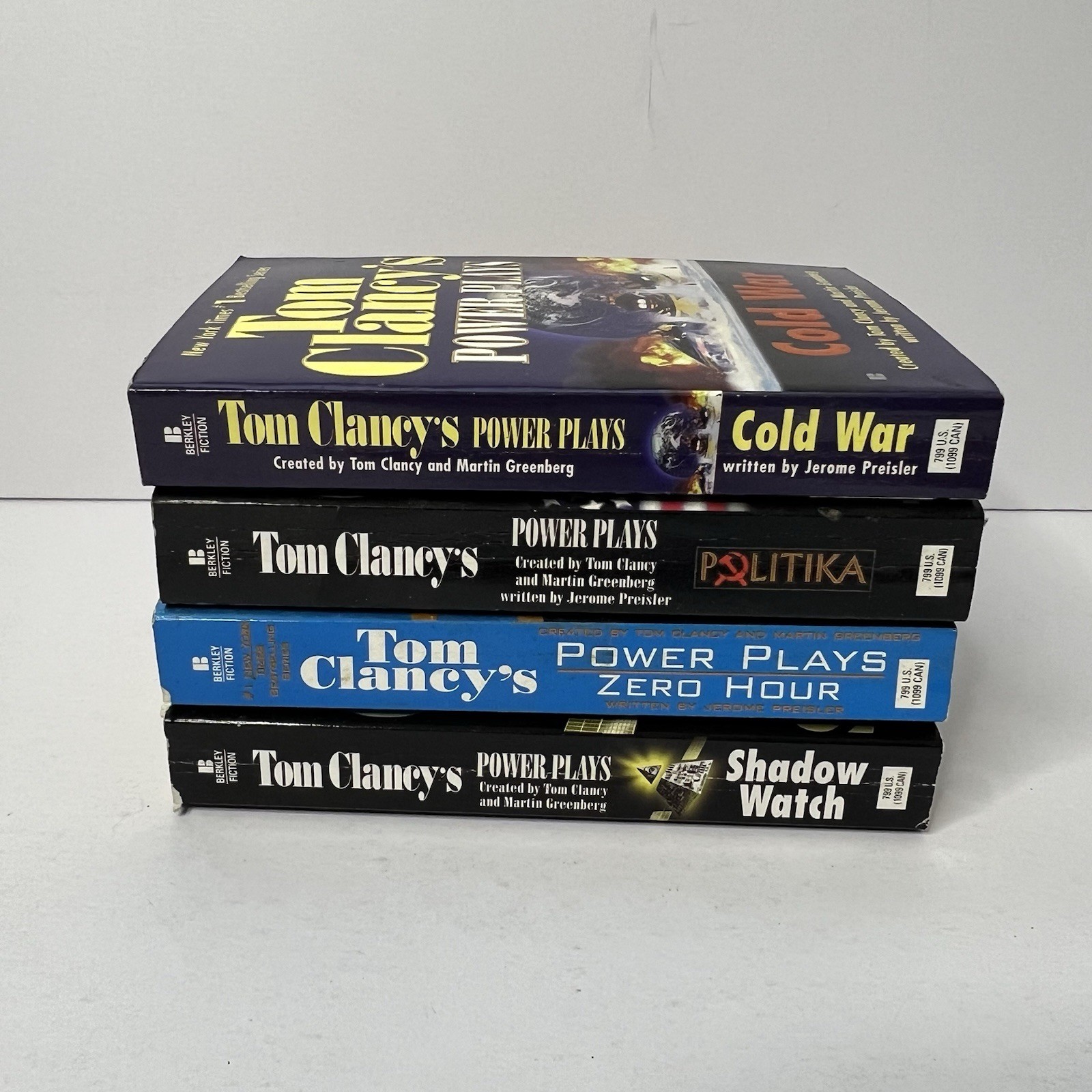 Tom Clancy Power Plays Series Bundle Of 4 Vintage Paperback Books