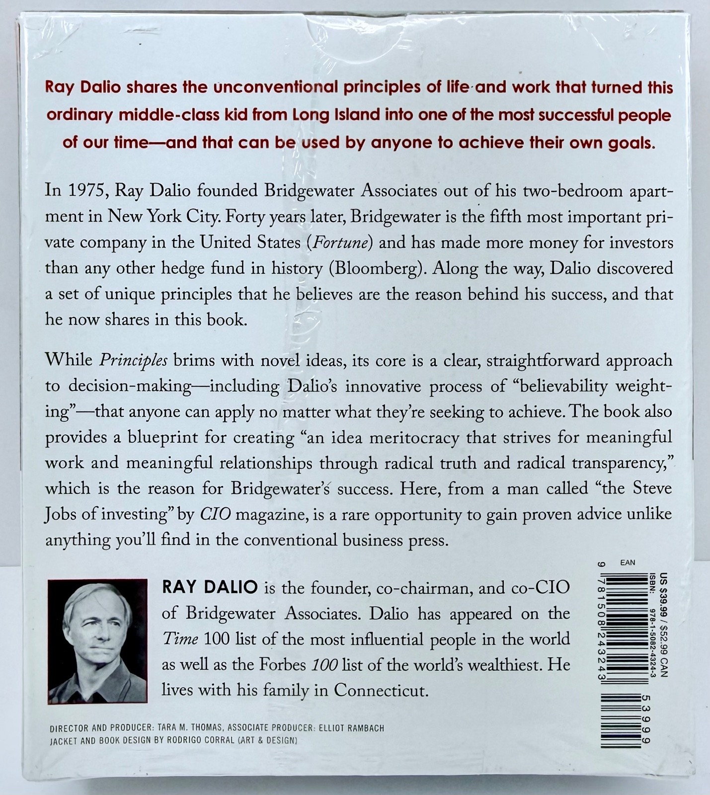 Principles Life and Work by Ray Dalio Audiobook CD New