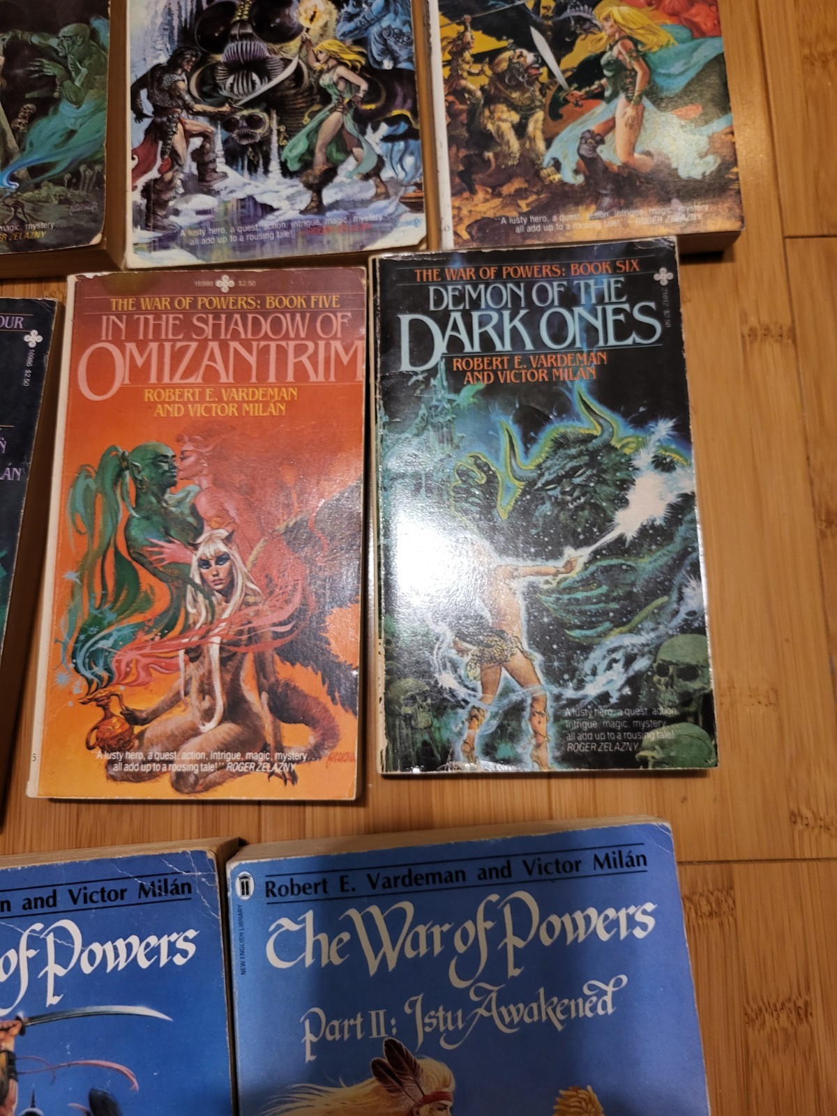 War of Powers books by Robert Vardeman Victor Milan Books 1-6, 1 And 2