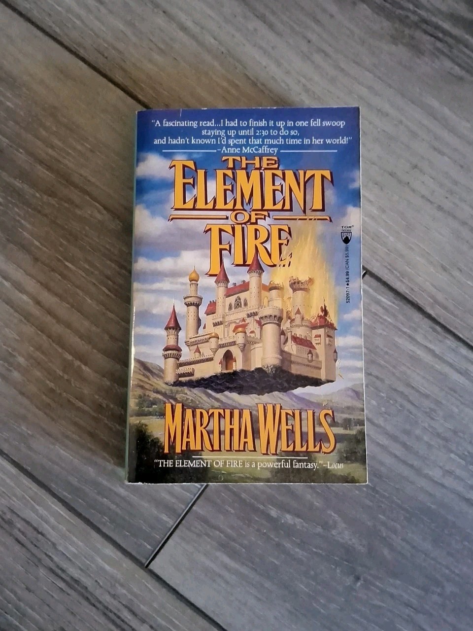 The Element of Fire by Martha Wells 1st MASS TOR Fantasy FREE SHIPPING