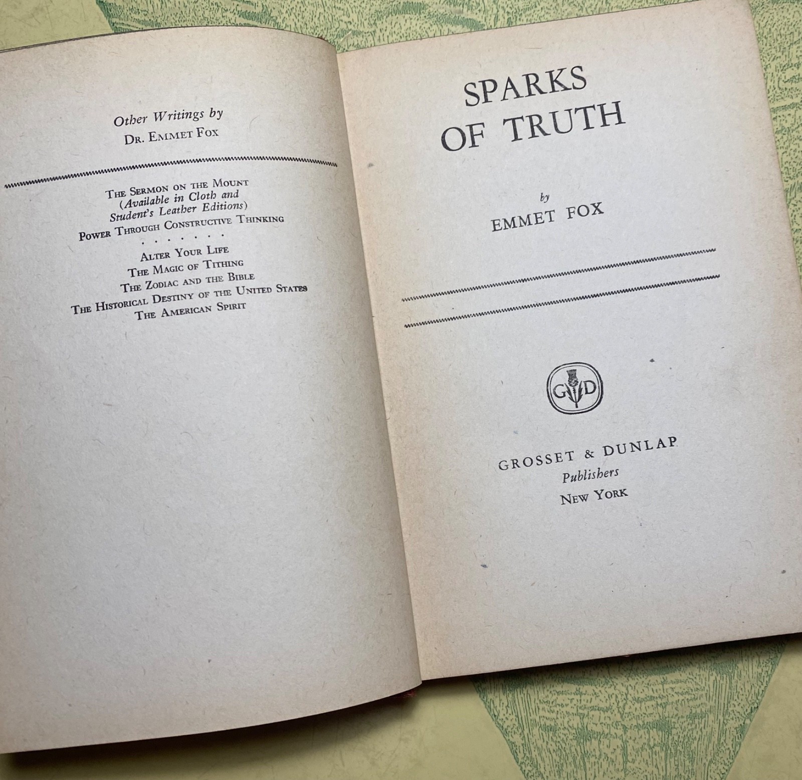 EMMET FOX —Vintage Book Lot —Grosset & Dunlap (Sermon/Sparks/Find and Use)
