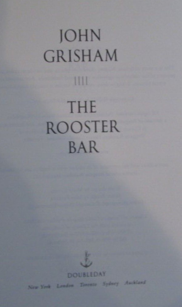 The Rooster Bar by John Grisham
