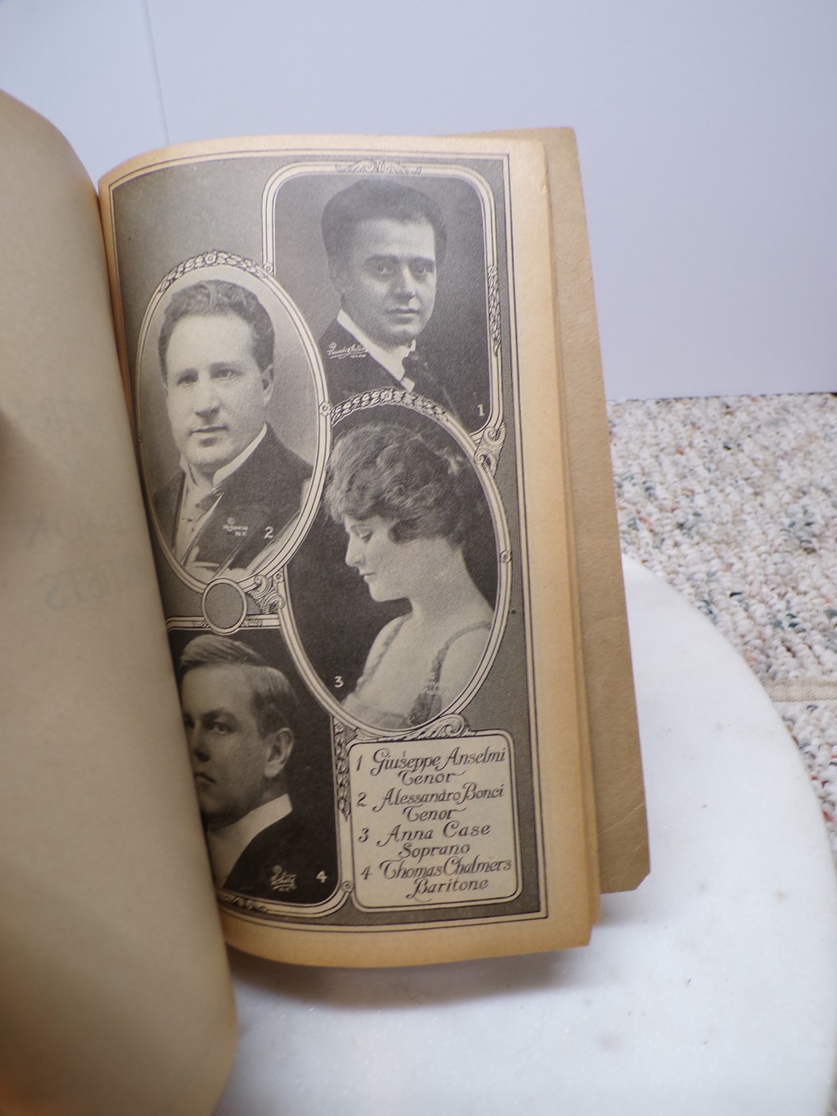 1900s Edison Phonograph Postcard & 1922 Thomas Edison Re-Creations Music Book
