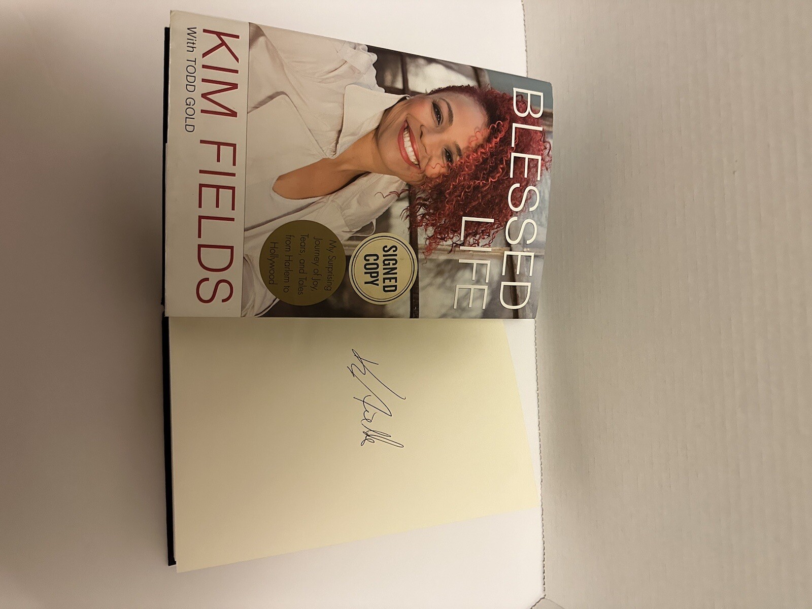 *SIGNED/AUTOGRAPHED Blessed Life by Kim Fields -HARDCOVER