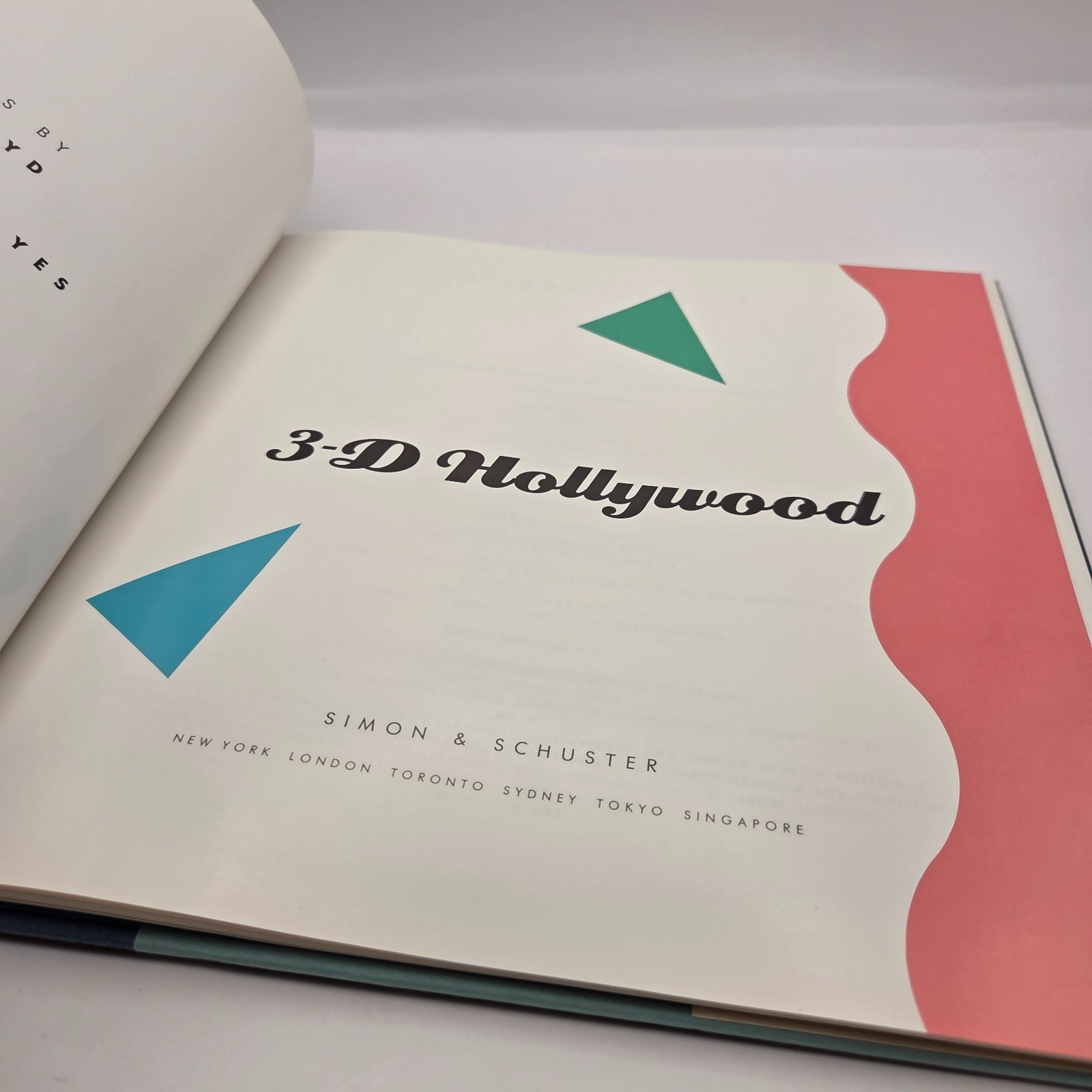 3-D Hollywood Book 1992 Harold Lloyd Photos Marilyn Monroe Vintage HC