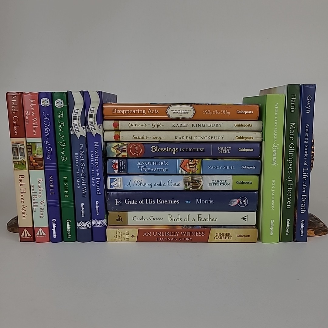 Lot of 18 Guidepost Books Amish Mysteries, Minister’s Wife Inspirational HC