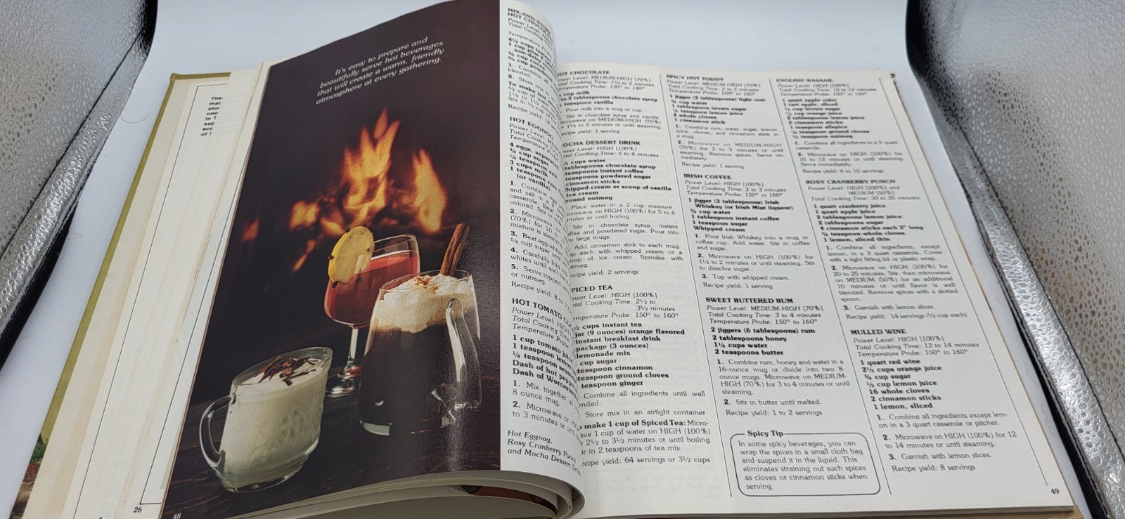 VTG 1979 Tappan Microwave Cooking Guide Hardcover 11.5 x 8.75″