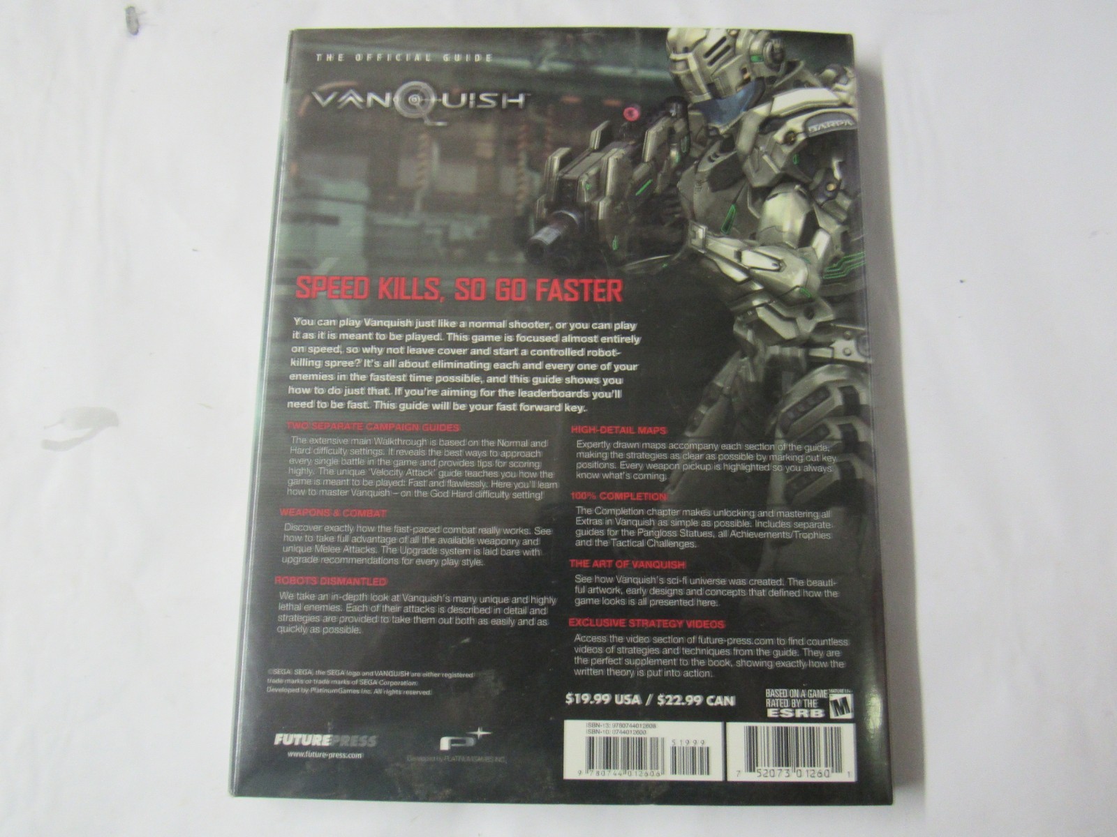 Vanquish – The Official Guide – Paperback By Future Press – New
