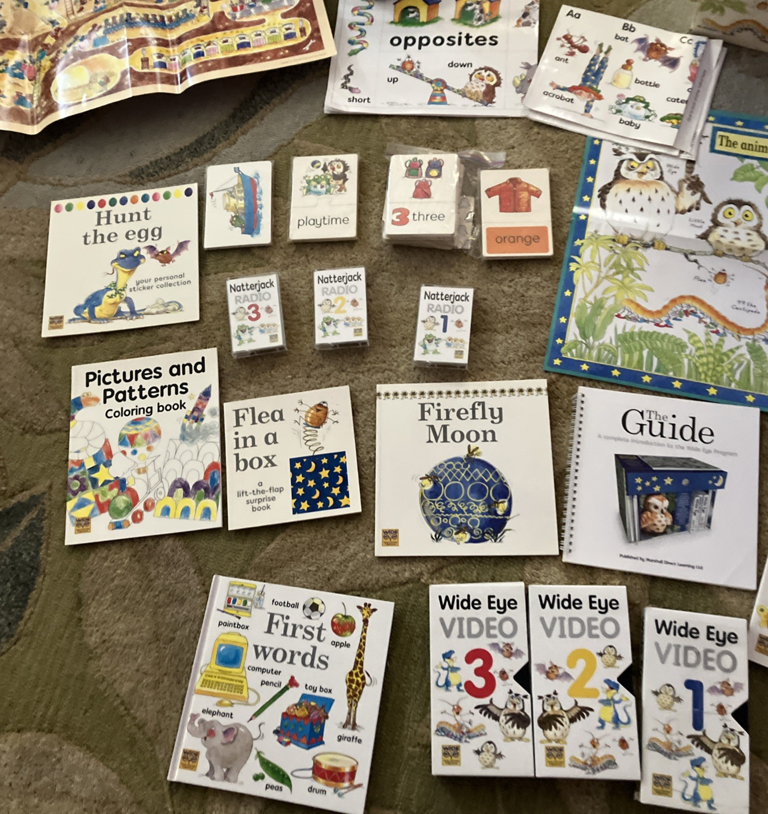 Wide Eyed Early Learning Program Kit for Toddlers Ages Books And Videos