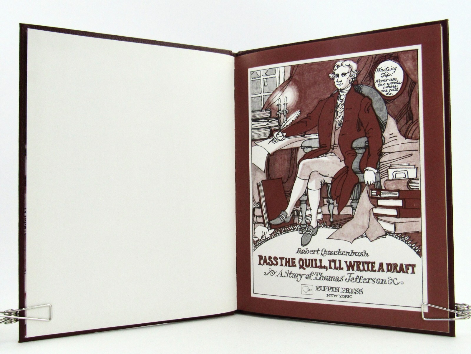 PASS THE QUILL, I’LL WRITE A DRAFT Robert Quackenbush 1989 1st/1st HBDJ Fine L1