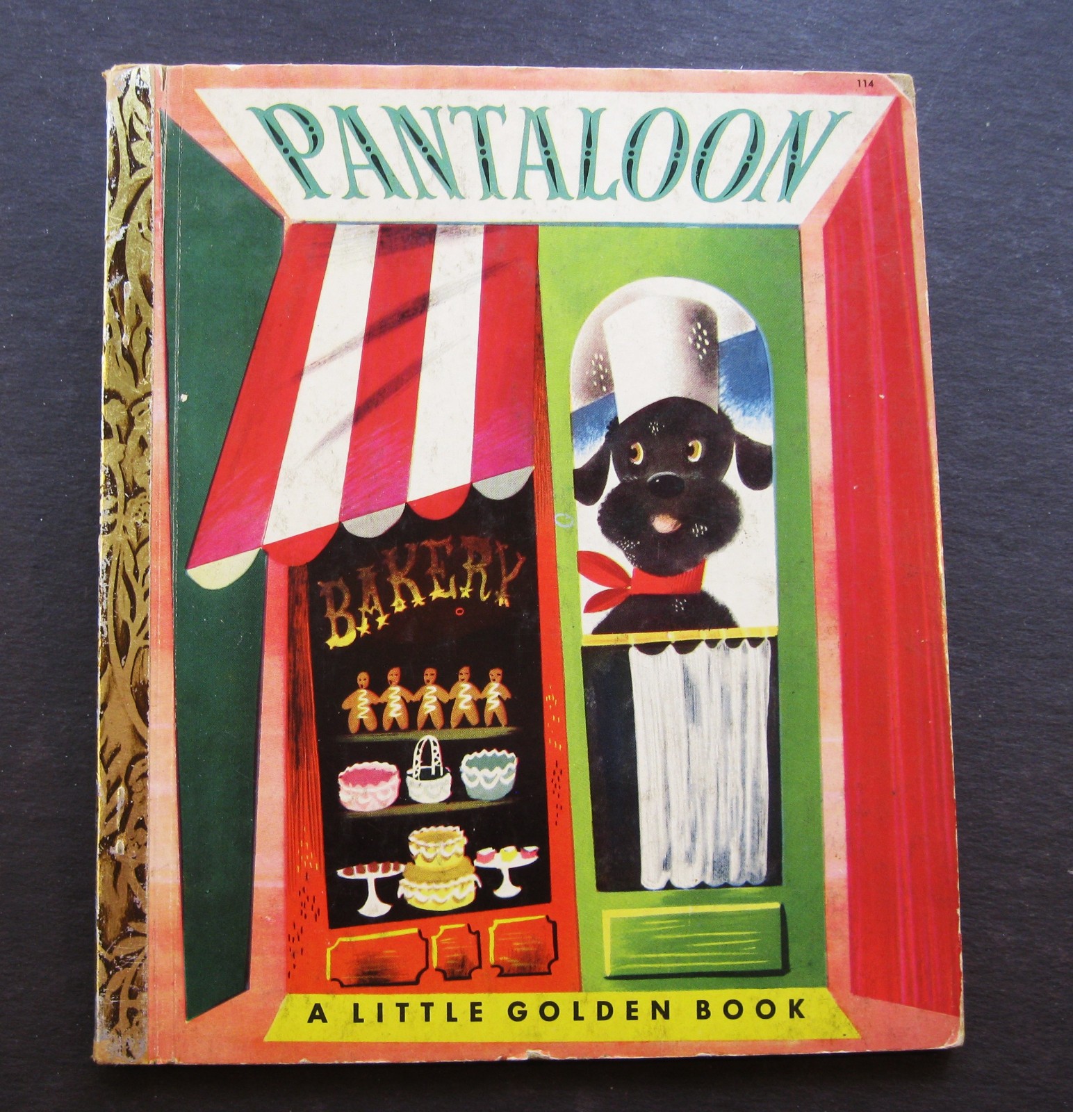 PANTALOON Little Golden Book #114 1960 “A” 1st ed Jackson poodle dog bakery VG