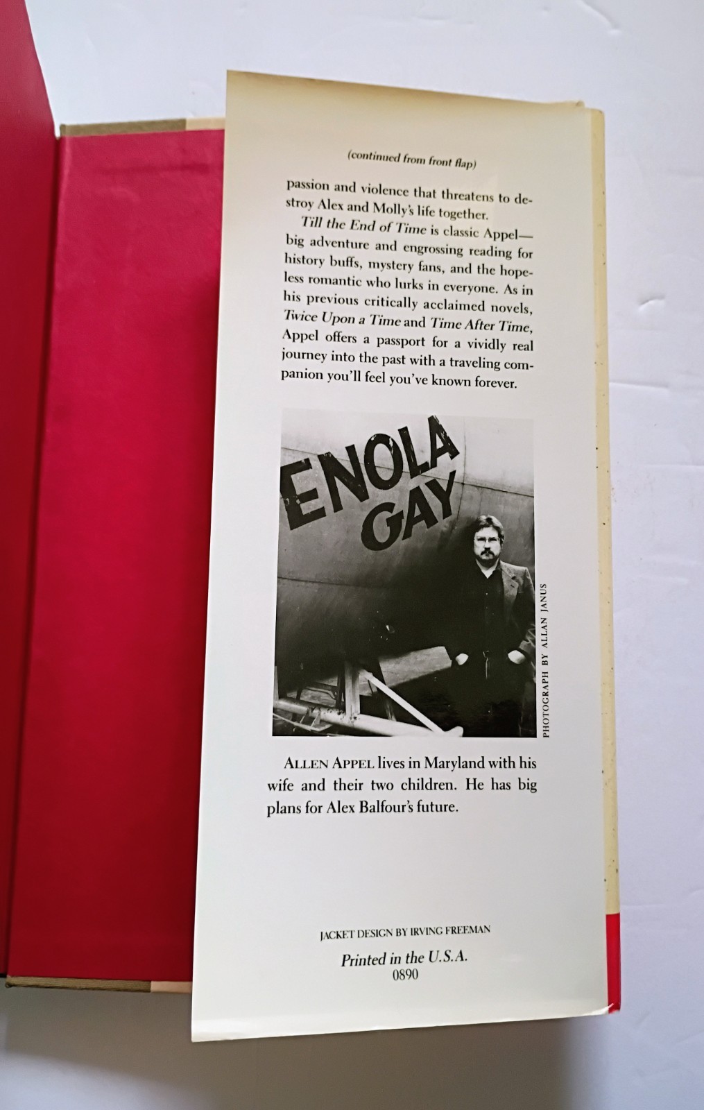 Till the End of Time by Allen Appel (1990, Hardcover)
