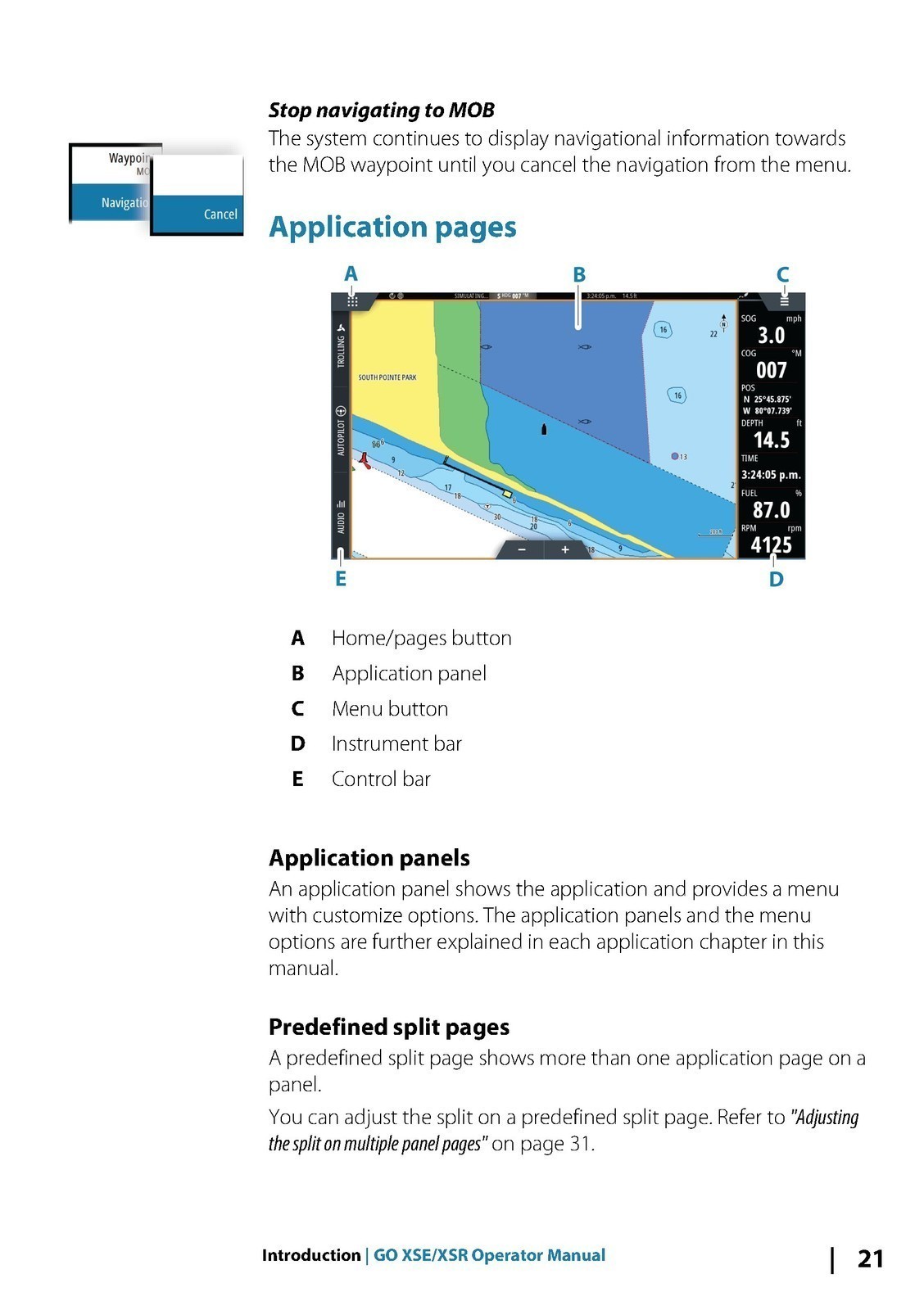 SIMRAD GO XSE XSR Series OPERATOR MANUAL – STEEL SPIRAL BOUND – TOUGH COVERS