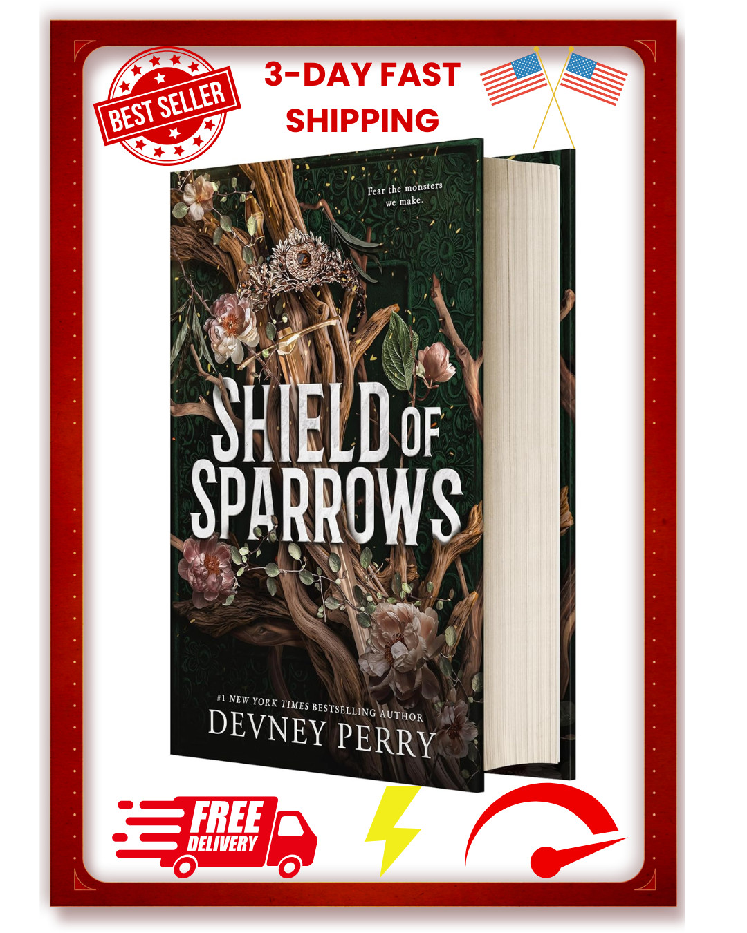 Shield of Sparrows by Devney Perry (English) Hardcover Book