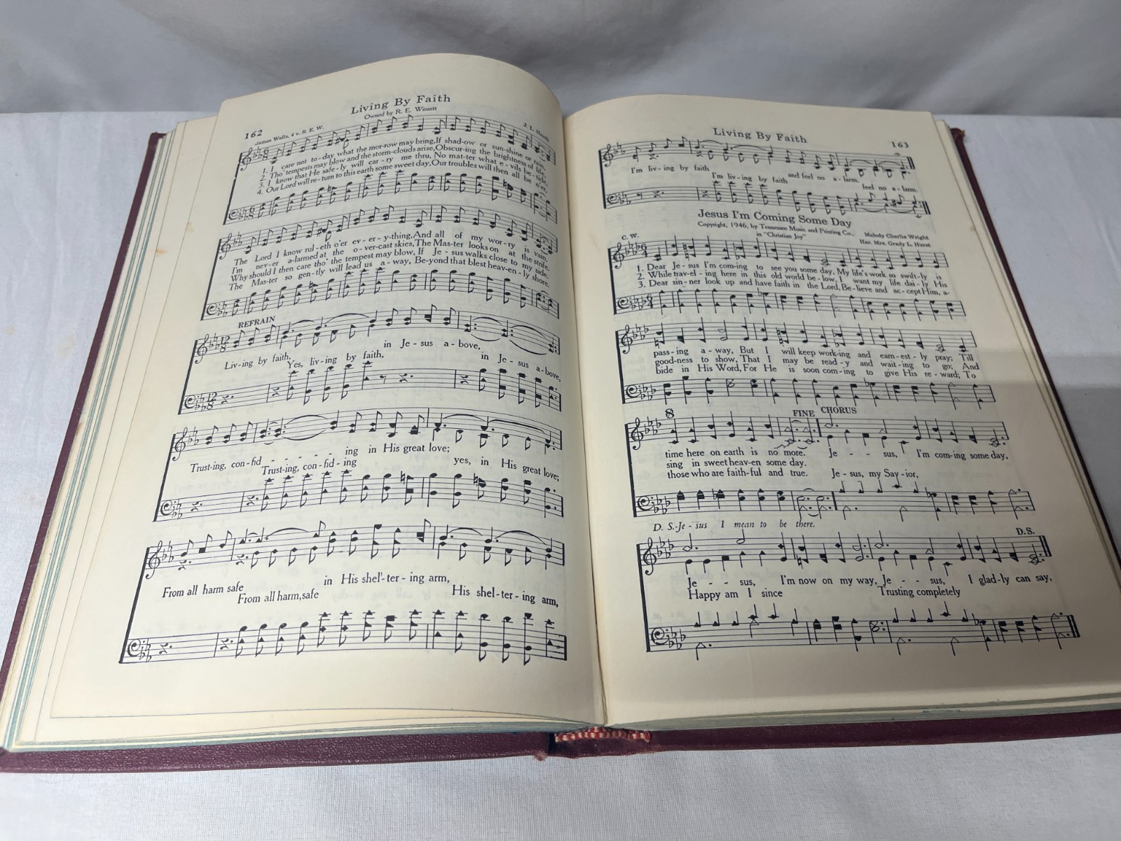 CHURCH HYMNAL SHAPED NOTES ONLY 1951 HARDBACK TENNESSEE MUSIC