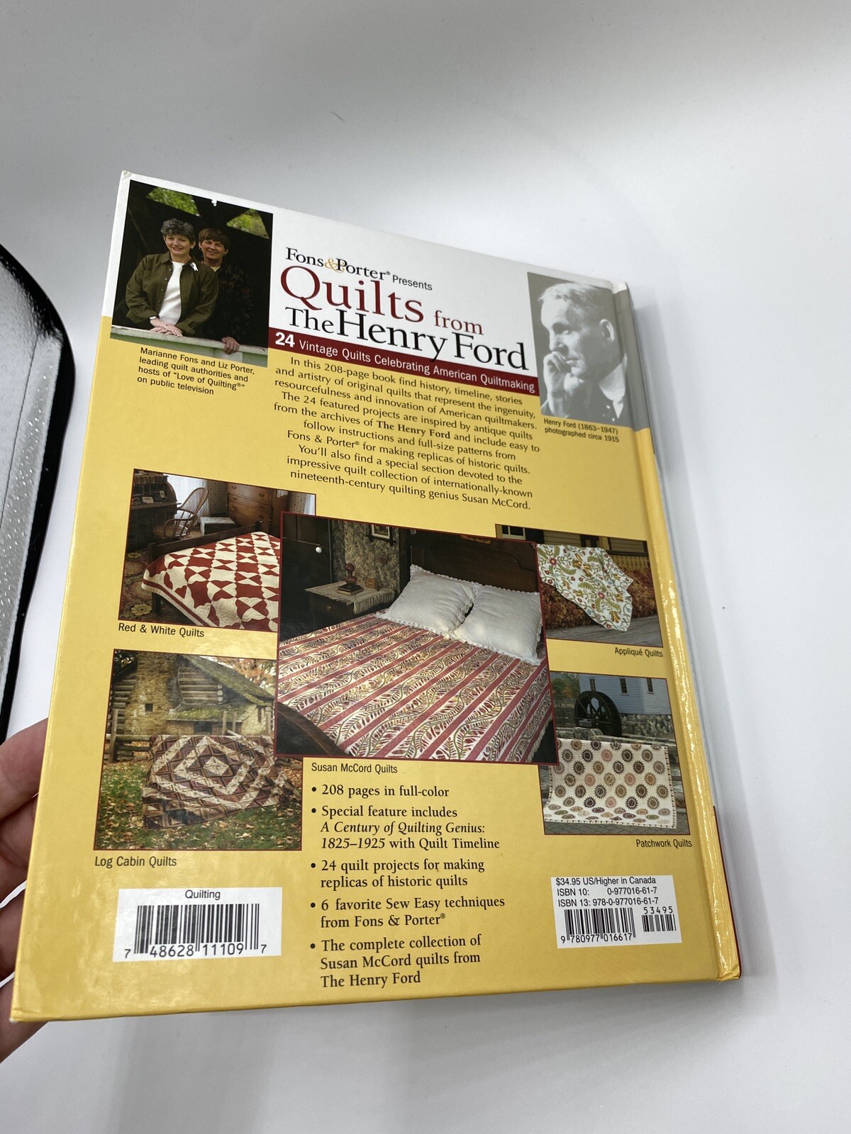 QUILTS From The Henry Ford Fons Porter Hardback Excellent! American Quilting