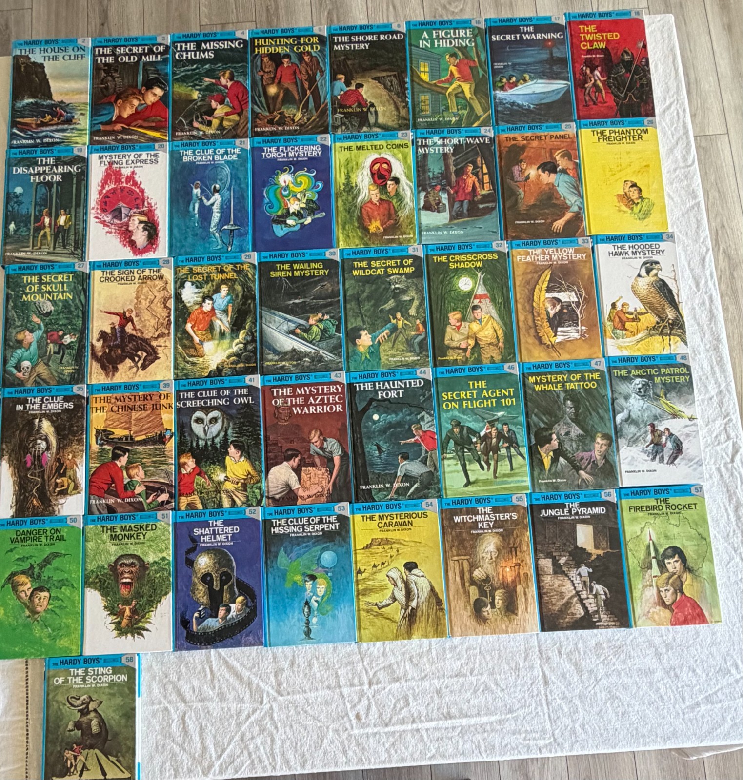 Hardy Boys Mysteries Flashlight Hardcover – 41 of 58 Books Included